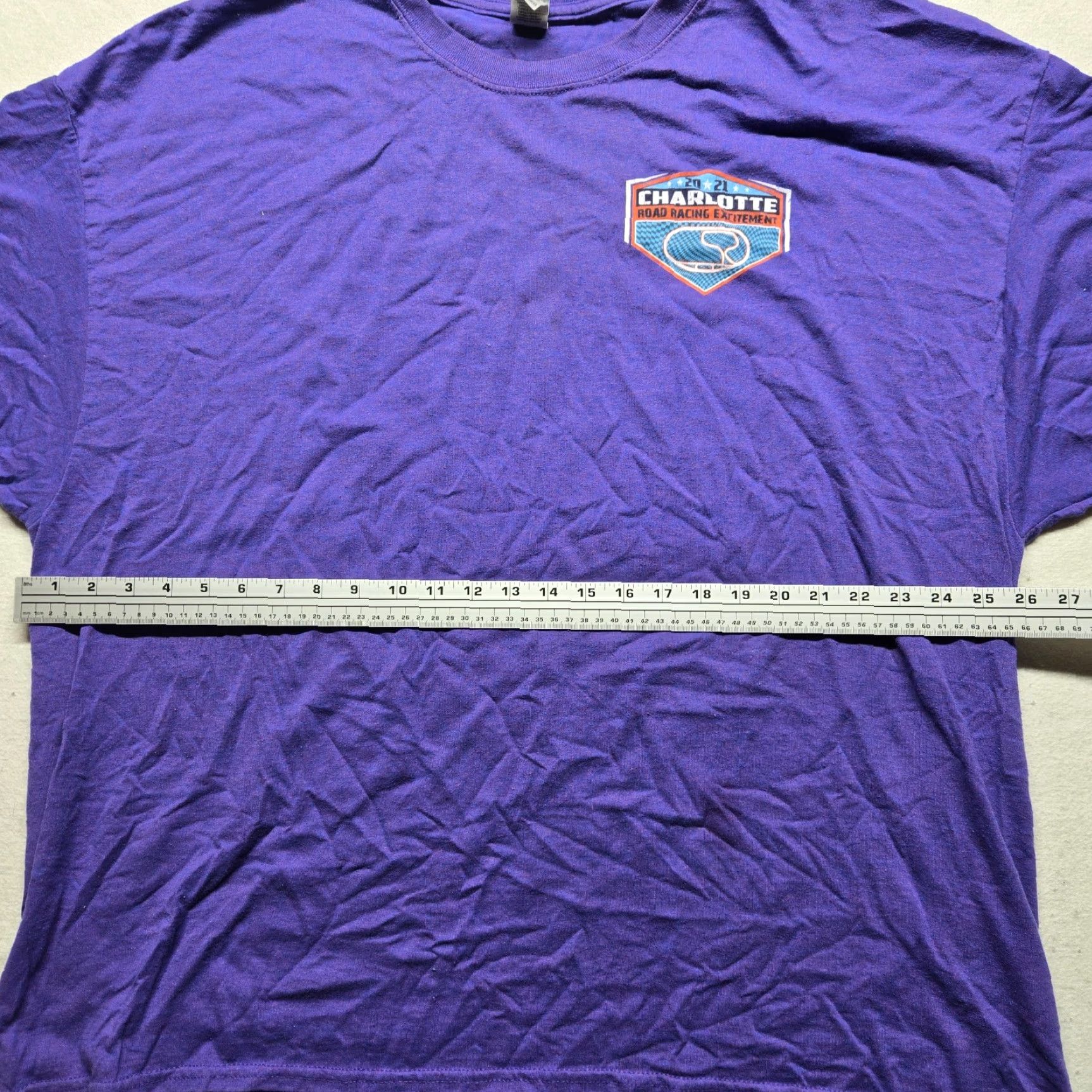 Vintage Charlotte NC Short Track Racing October 2021 Shirt T-Shirt Men's 3XL XXXL Purple Cotton Knit Logo Crew Neck Short Sleeve Vintage: No Size US XXL / EU 58 / 5 - 5 Thumbnail