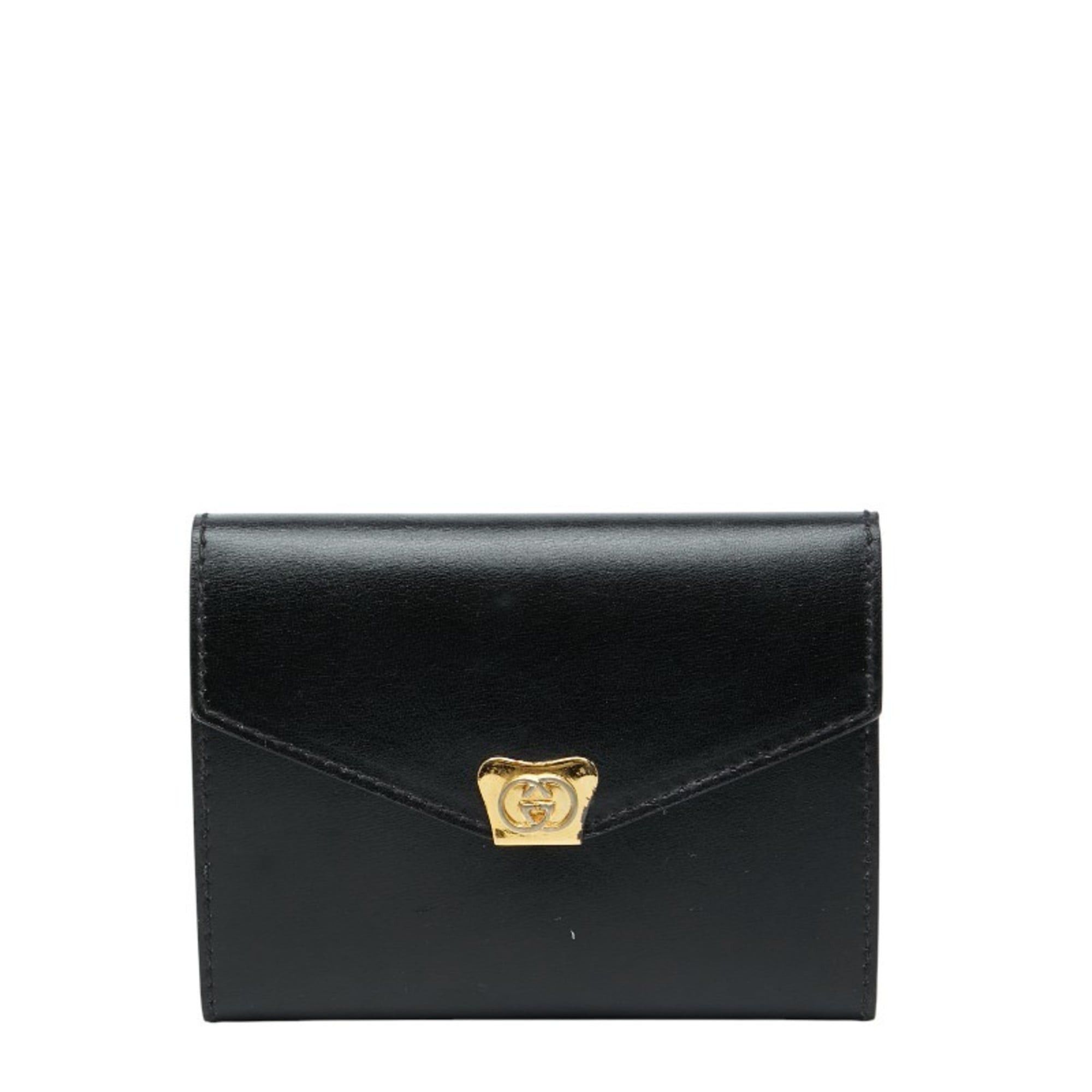 Gucci Gucci - Black Leather Notebook Cover 031 379 4328 Women's GUCCI Size ONE SIZE - 1 Thumbnail