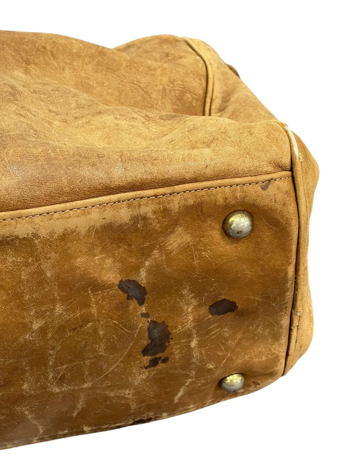 Genuine Leather Full Leather Patina Unknown Japan Vtg 80s Duffle Bag 1🟩6 Size ONE SIZE - 8 Thumbnail