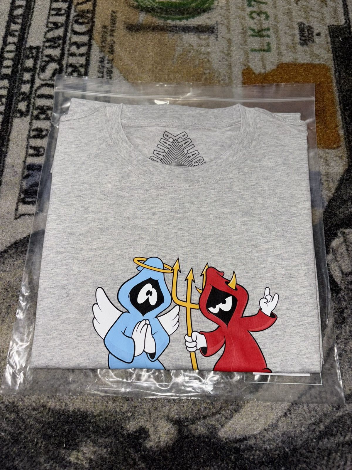 Palace Palace Right and Wrong T-Shirt Grey Size US XL / EU 56 / 4 - 2 Thumbnail
