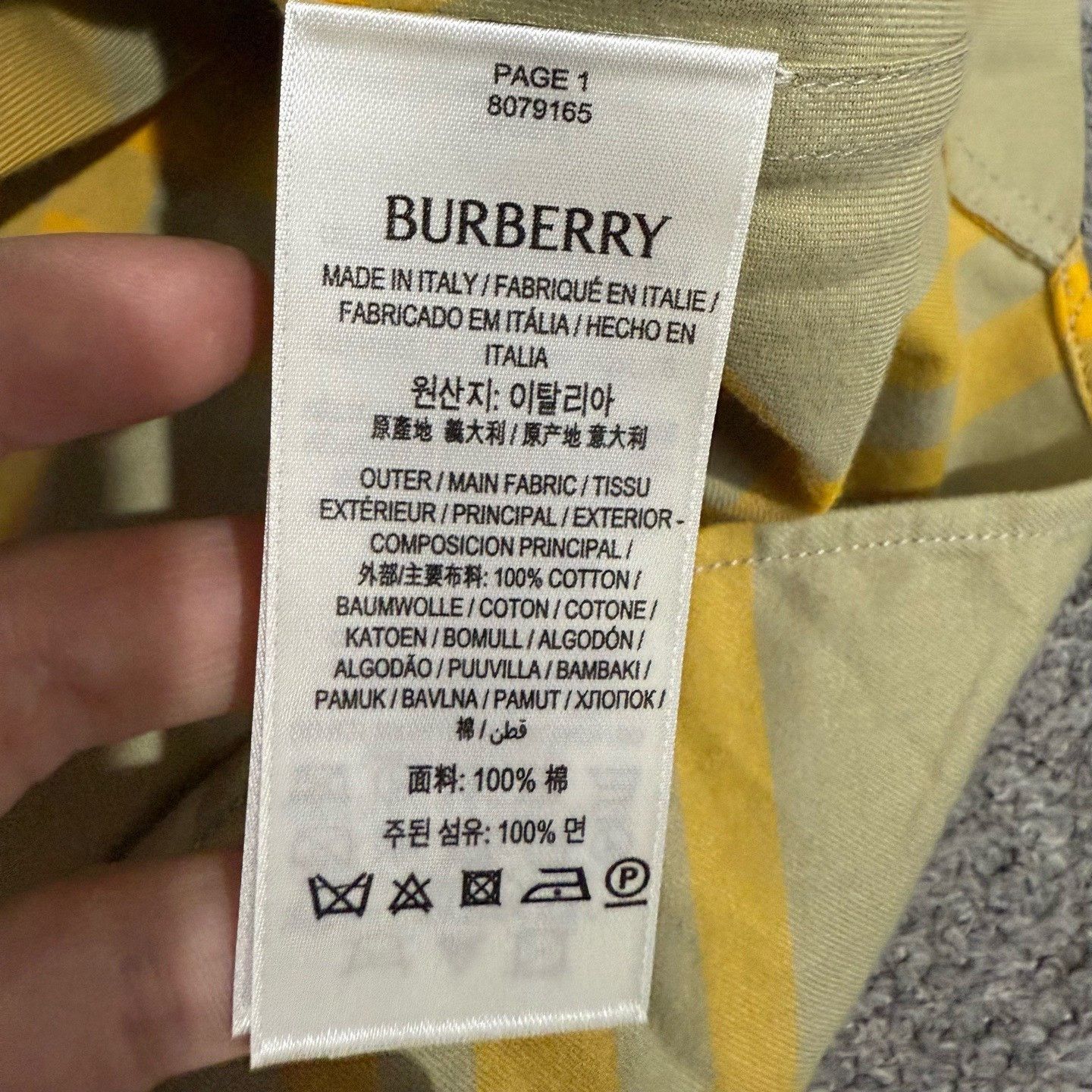 Burberry Burberry Colorblock Check Wool Shirt Size US L / EU 52-54 / 3 - 4 Thumbnail