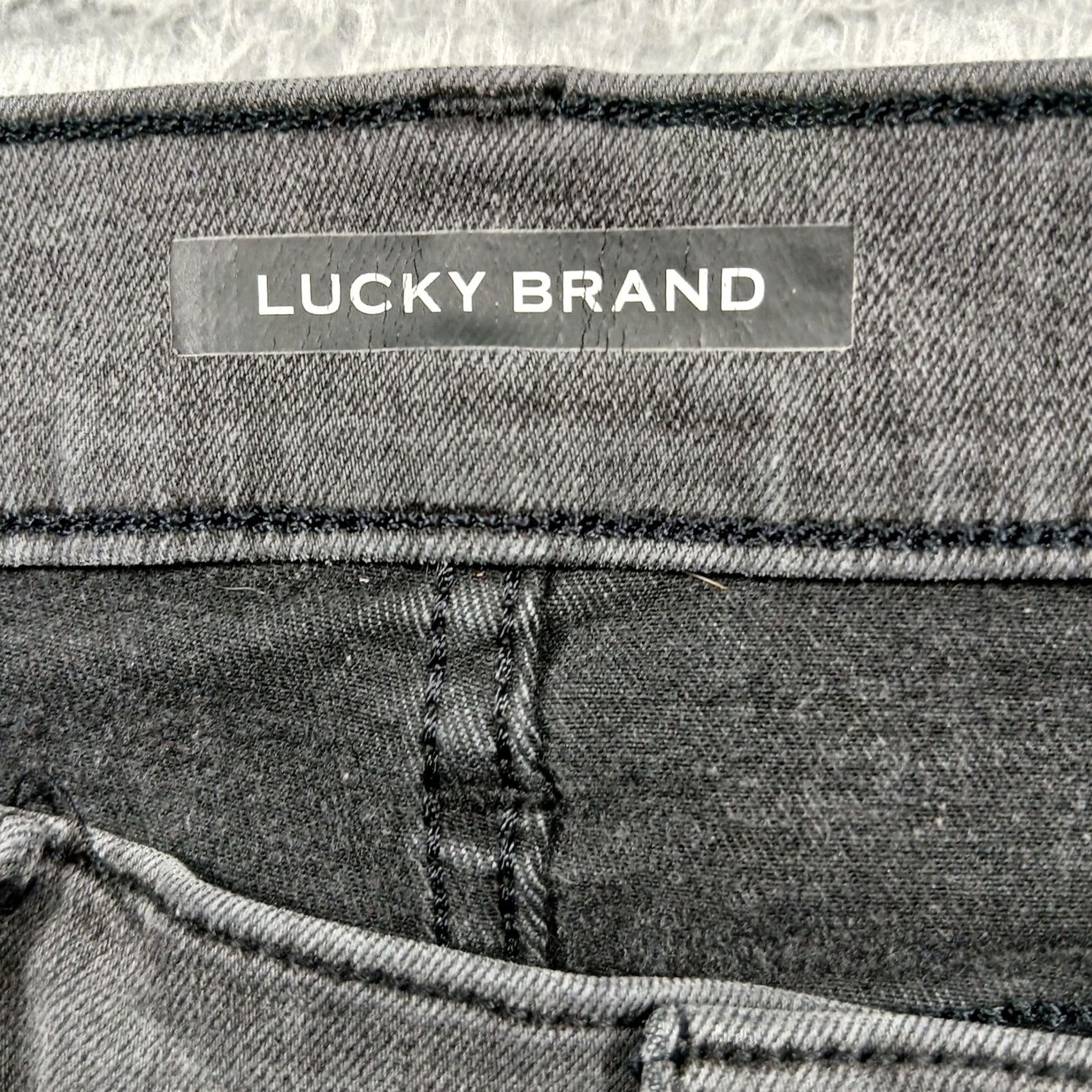 Lucky Brand EUC Lucky Brand Uni Fit Grey Skinny Ankle Jeans - Size 4, High-Stretch Denim Size 27" / US 4 / IT 40 - 4 Thumbnail