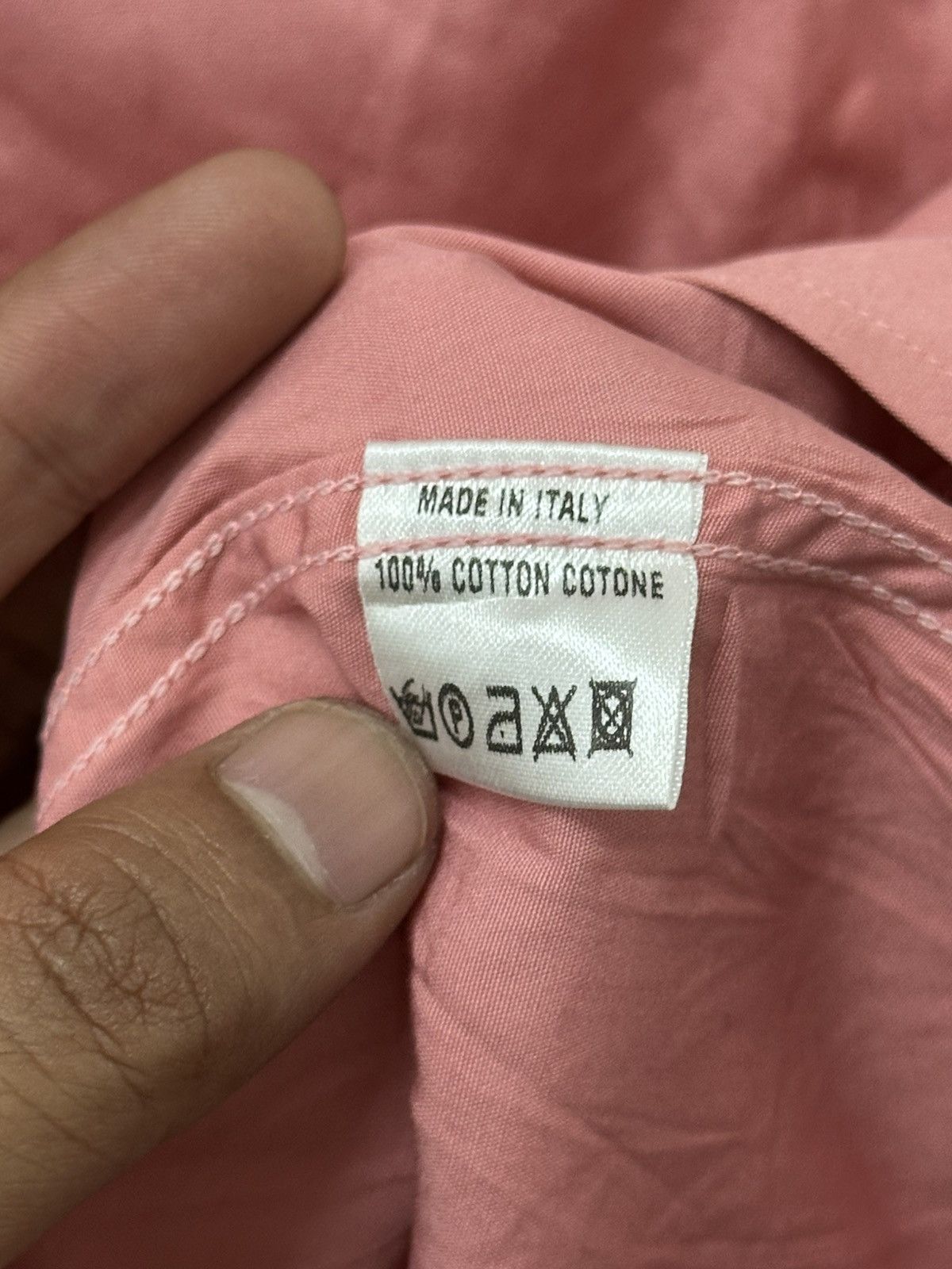 Gucci Gucci Panelled Button Heavy Cotton Up Shirt (Dusky Pink) Size US S / EU 44-46 / 1 - 8 Thumbnail