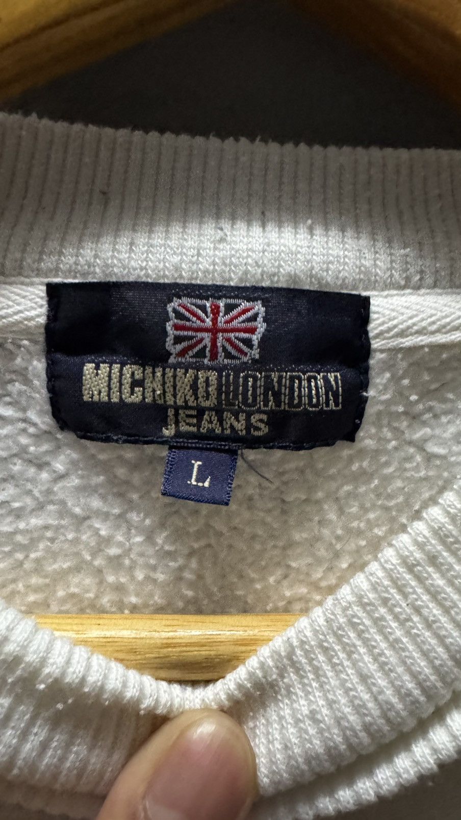 Japanese Brand × Michiko Koshino London × Vintage Sweatshirt Michiko London Jeans Size US L / EU 52-54 / 3 - 4 Thumbnail