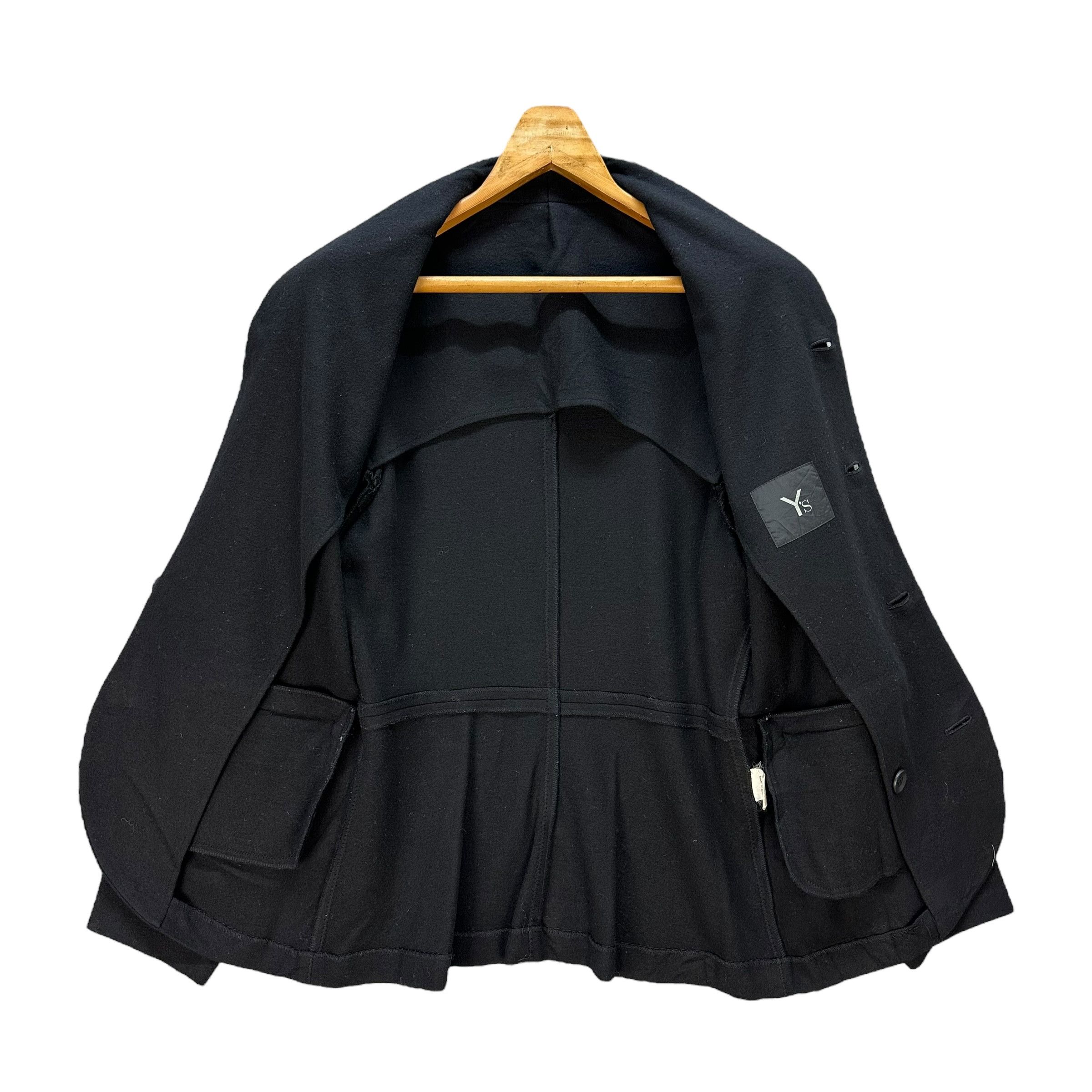 Y's Y's Yohji Yamamoto Collarless Button Wool Jacket #A78-1893 Size US S / EU 44-46 / 1 - 8 Thumbnail