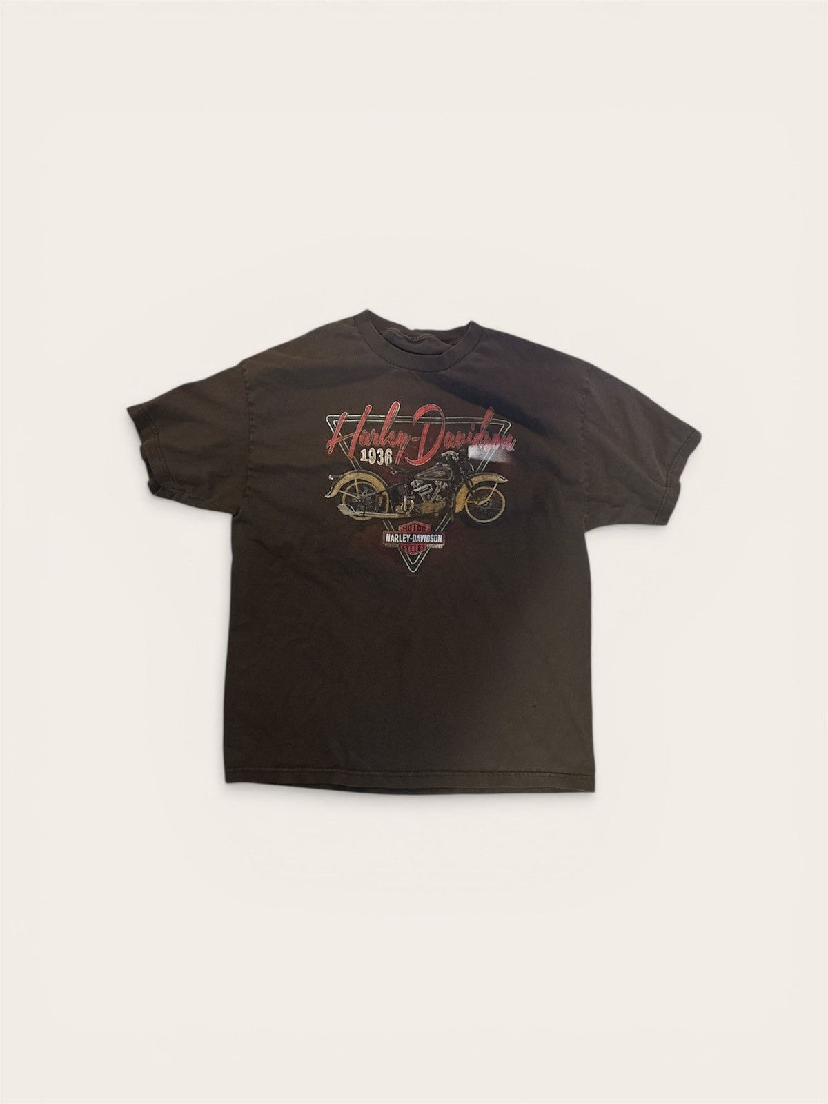 Harley Davidson HARLEY DAVIDSON BROWN TEE Size US L / EU 52-54 / 3 - 1 Thumbnail