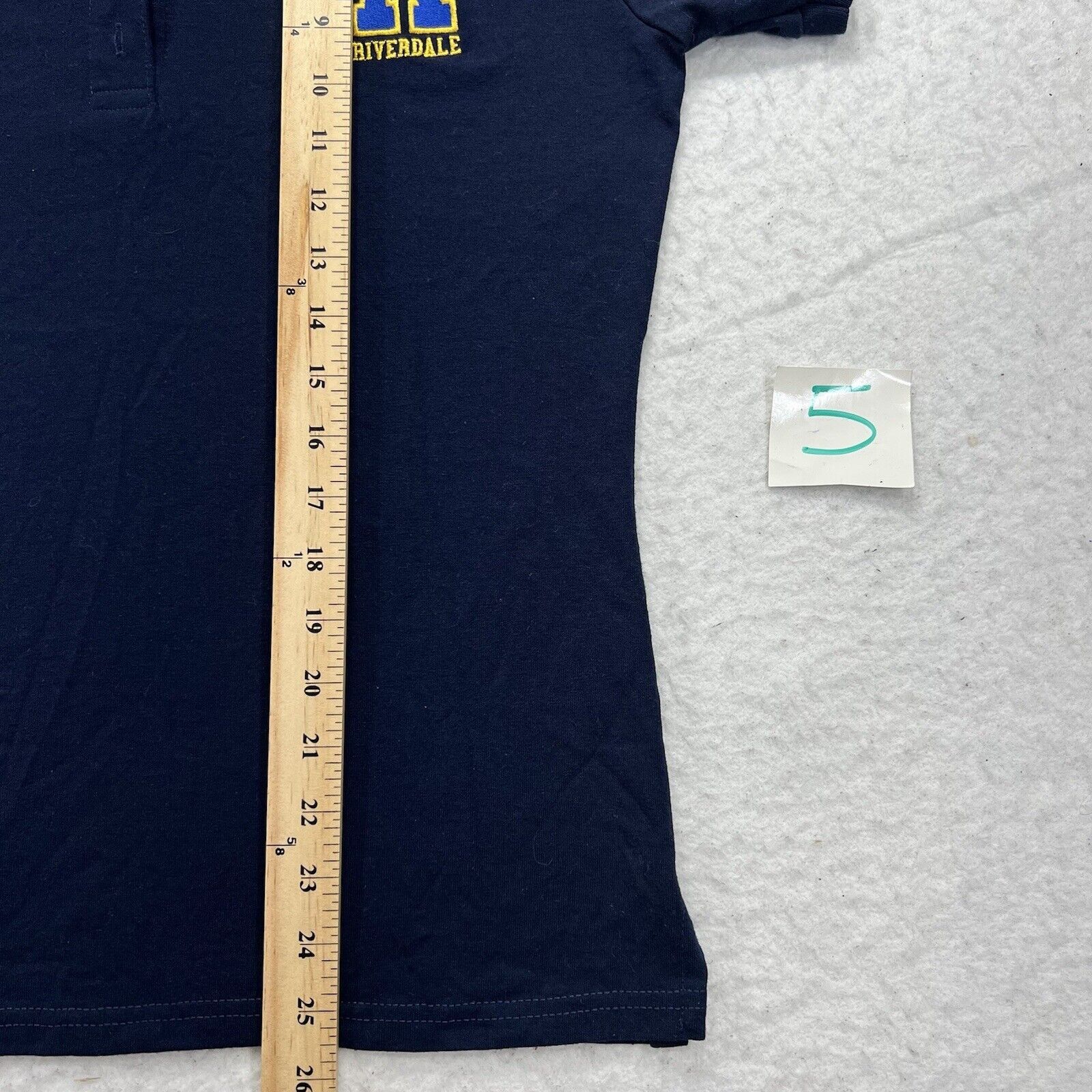 Other Riverdale Navy Blue Short Sleeve Collared Polo Shirt Size M / US 6-8 / IT 42-44 - 12 Thumbnail