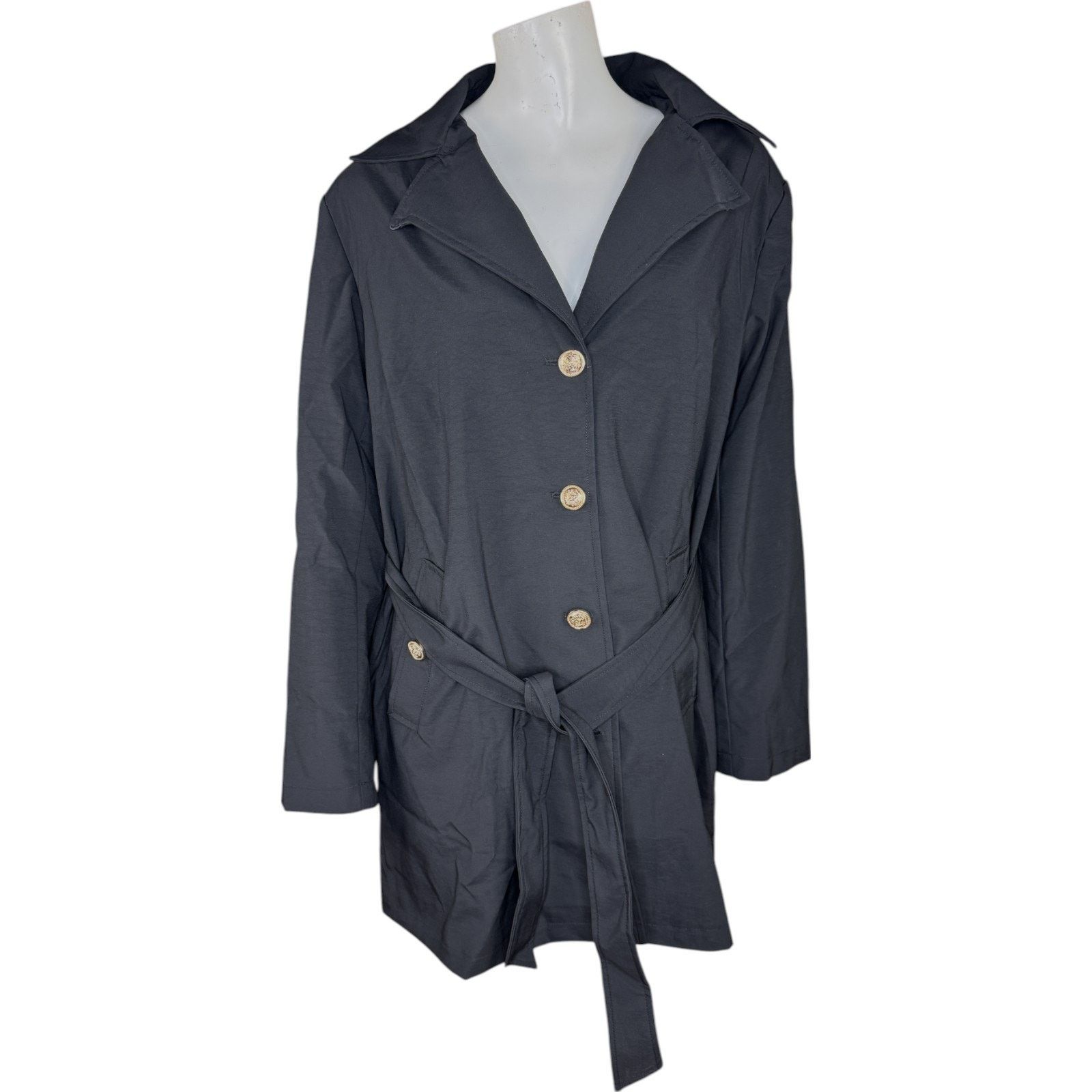 Other Dennis Basso Regular Water Resistant Trench Coat Black XL Size XL / US 12-14 / IT 48-50 - 1 Thumbnail