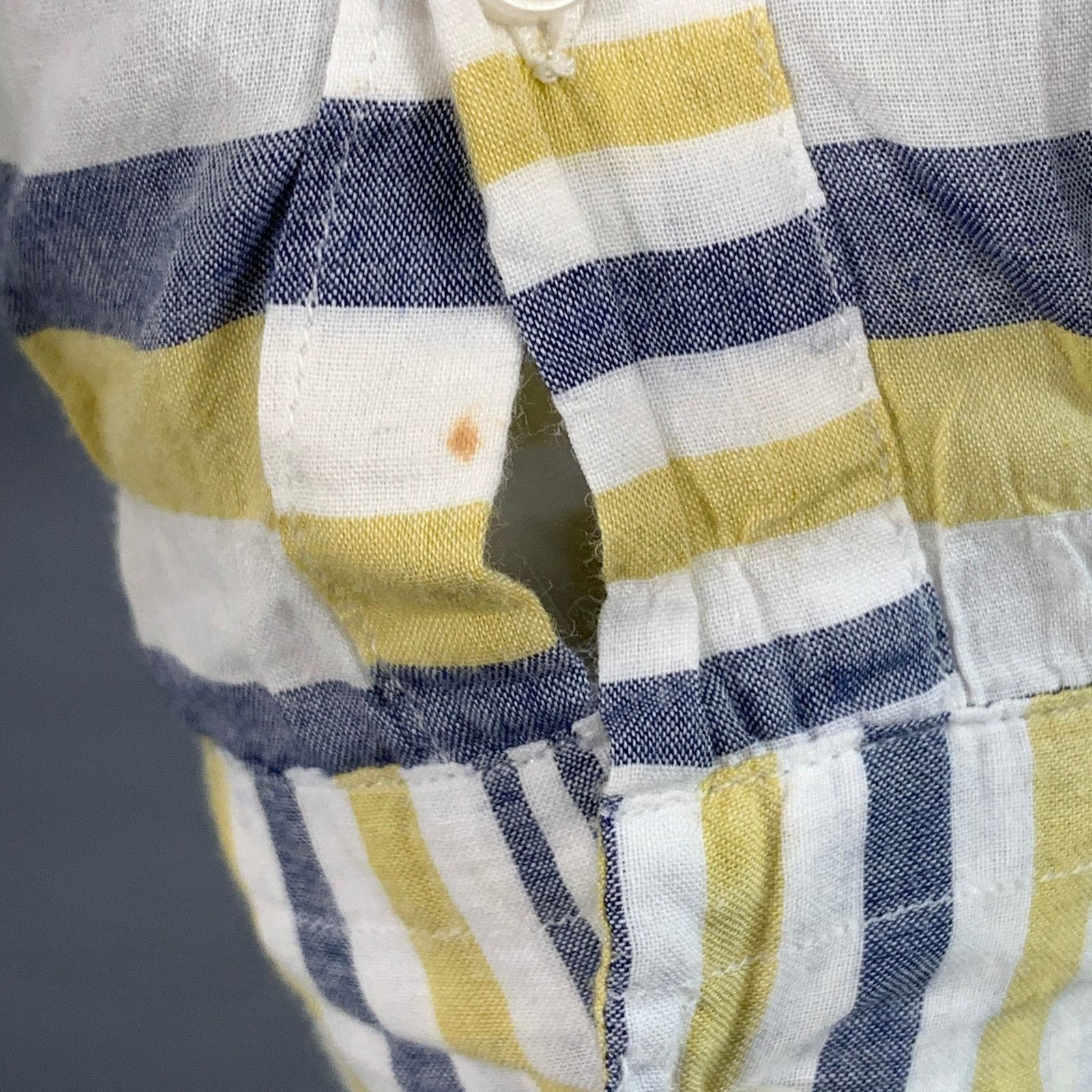 Gitman Bros. Size M White Grey Yellow Plaid One Pocket Long Sleeve Shirt Size US M / EU 48-50 / 2 - 4 Thumbnail