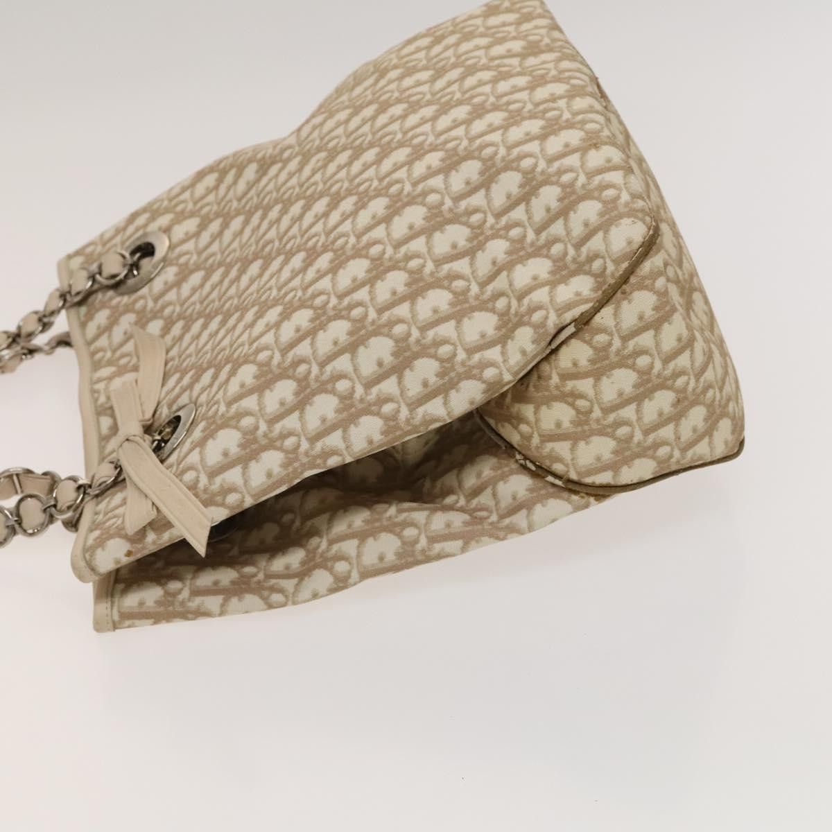 Dior DIOR Trotter Canvas Romantic Tote Bag Pvc Beige Silver Size ONE SIZE - 5 Thumbnail