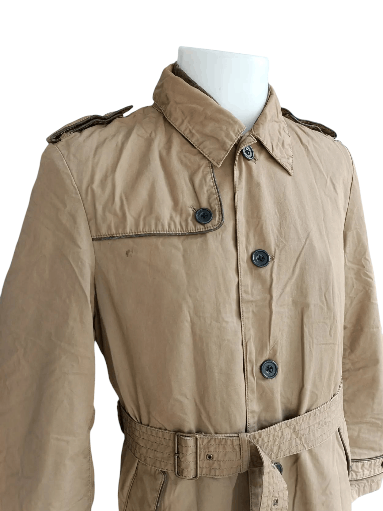 PPFM × Vintage × Vision Streetwear RARE 💥 PPFM Trench Coat Single Breasted Jacket FR015 Size US L / EU 52-54 / 3 - 2 Thumbnail