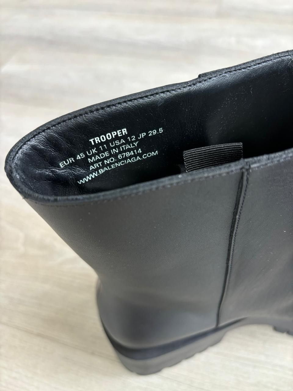 Balenciaga Leather Trooper Boots Size US 10 / EU 43 - 4 Thumbnail