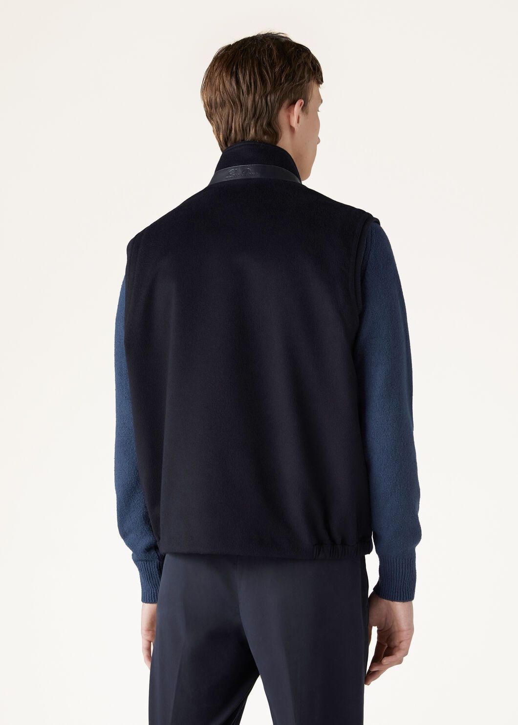 Loro Piana o1w1db10125 FAO0705 Ume Vest in Navy Blue Size US XL / EU 56 / 4 - 5 Thumbnail