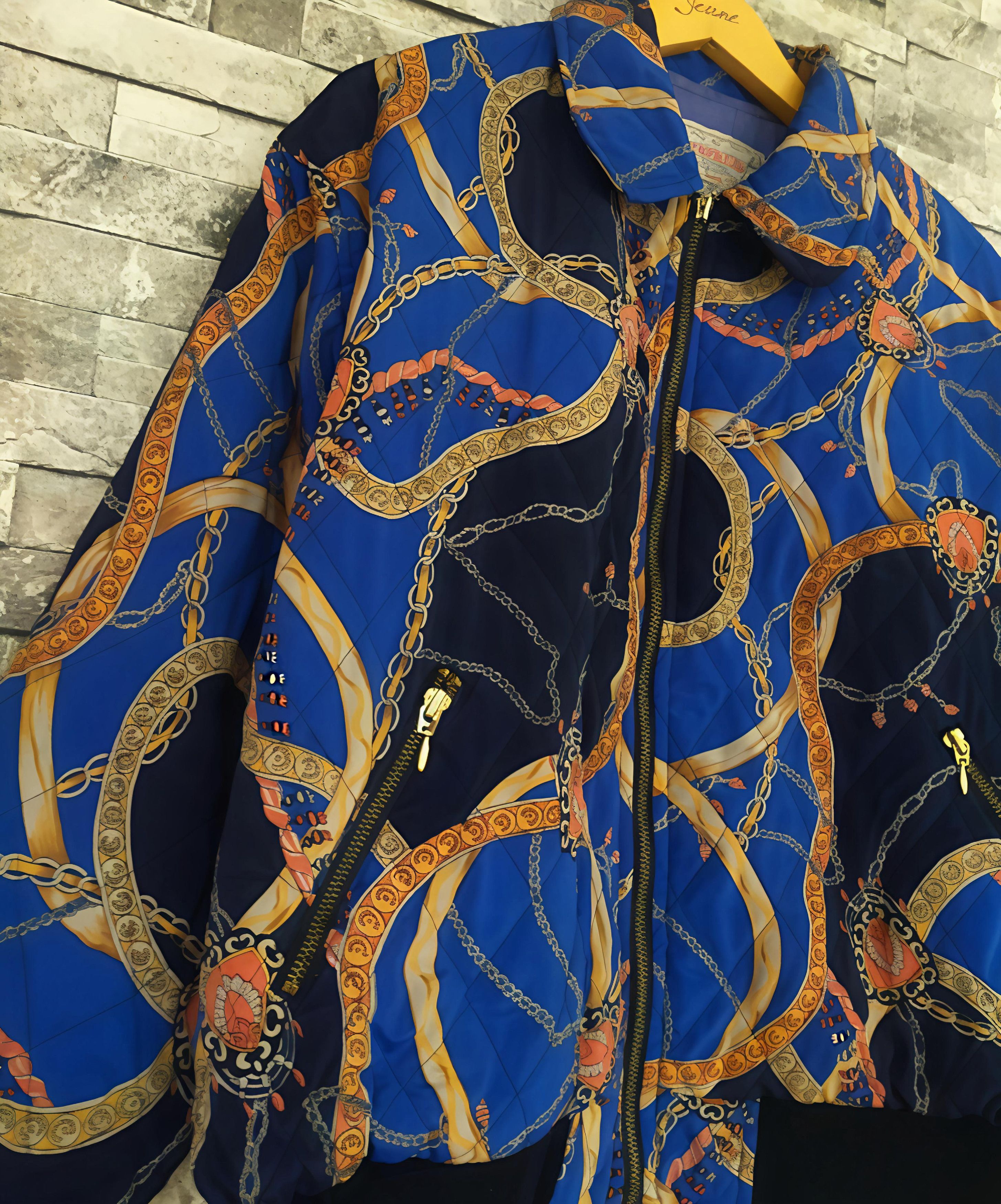 Vintage Y2K metropolitan baroque bomber jacket Size US XL / EU 56 / 4 - 4 Thumbnail