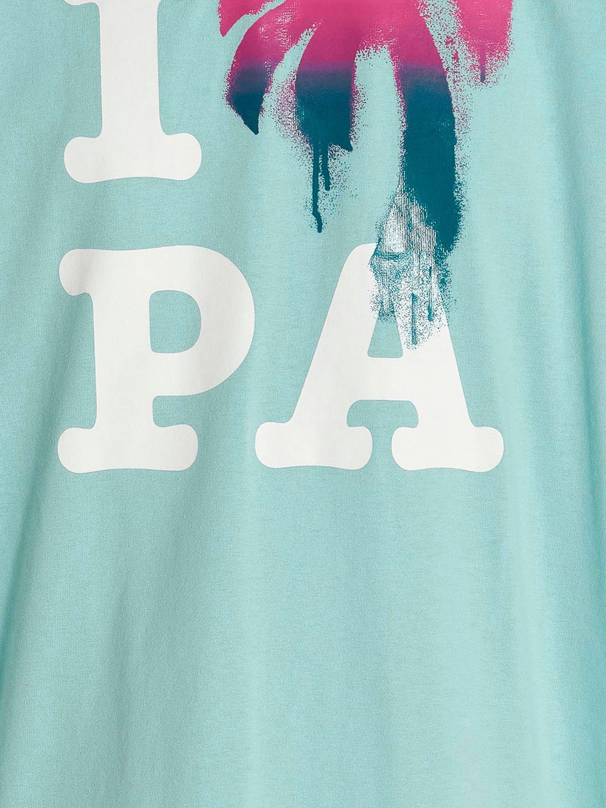 Palm Angels o1gr1nt0425 I Love Pa Loose T-Shirt Light Blue Size XS / US 0-2 / IT 36-38 - 4 Thumbnail