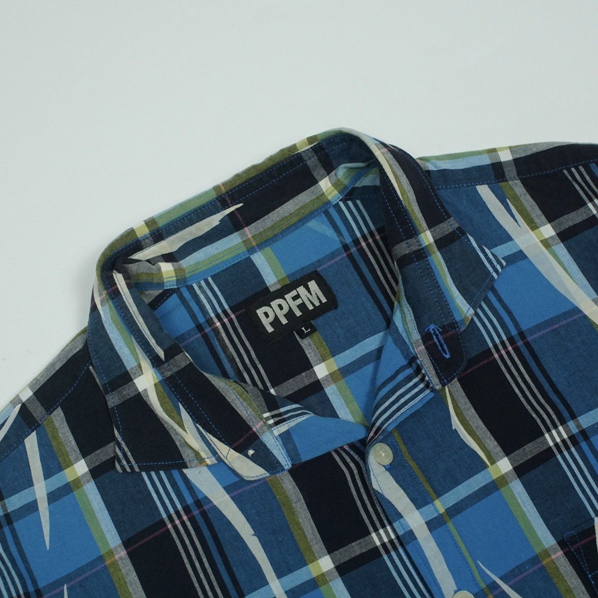 PPFM *NoTariff PPFM Plaid Tribal Printed Shirt Size US S / EU 44-46 / 1 - 6 Thumbnail