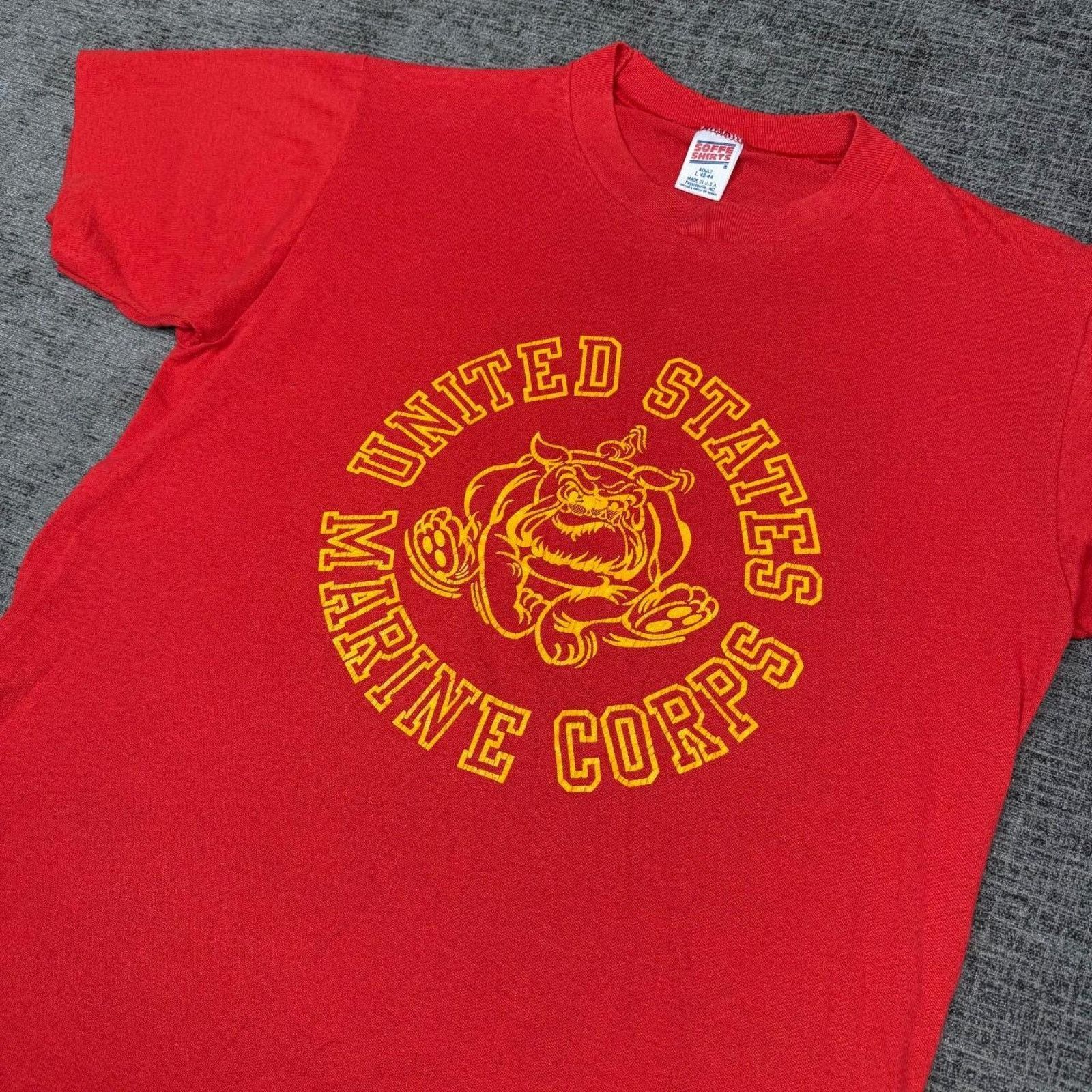 Other 1980’s United States Marine corps paper thin vintage tee Size US L / EU 52-54 / 3 - 2 Thumbnail