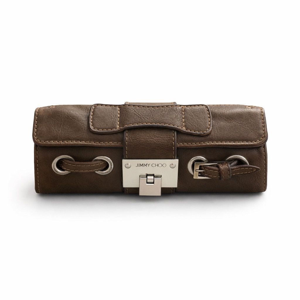 Jimmy Choo Jimmy Choo Tulita Leather Clutch Size ONE SIZE - 1 Thumbnail