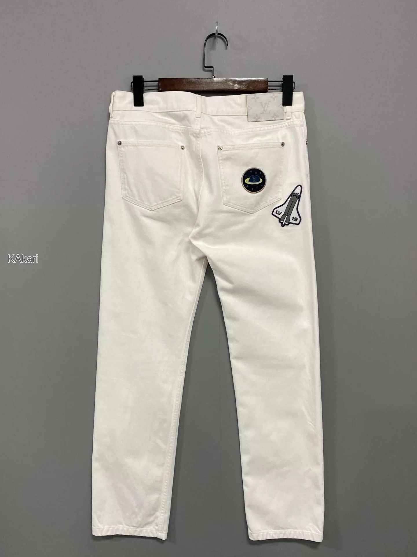 Louis Vuitton White Denim Pants Size 32 Size US 26 / EU 42 - 3 Thumbnail