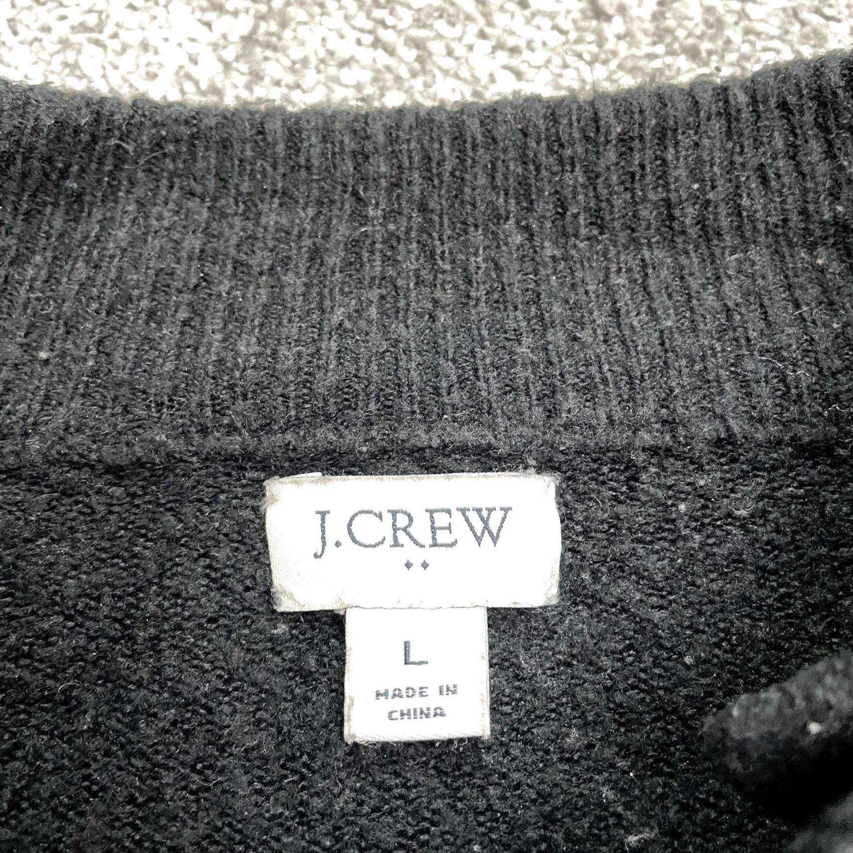 J.Crew J.Crew Wool Blend Pullover Sweater Womens Large Black Buttons Knit Casual Work Size L / US 10 / IT 46 - 6 Thumbnail