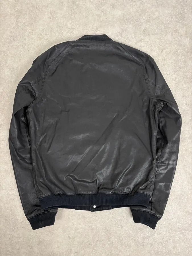 Balmain FW2012 Pierre Balmain Buttoned Waxed Black Bomber Jacket Size US M / EU 48-50 / 2 - 6 Thumbnail
