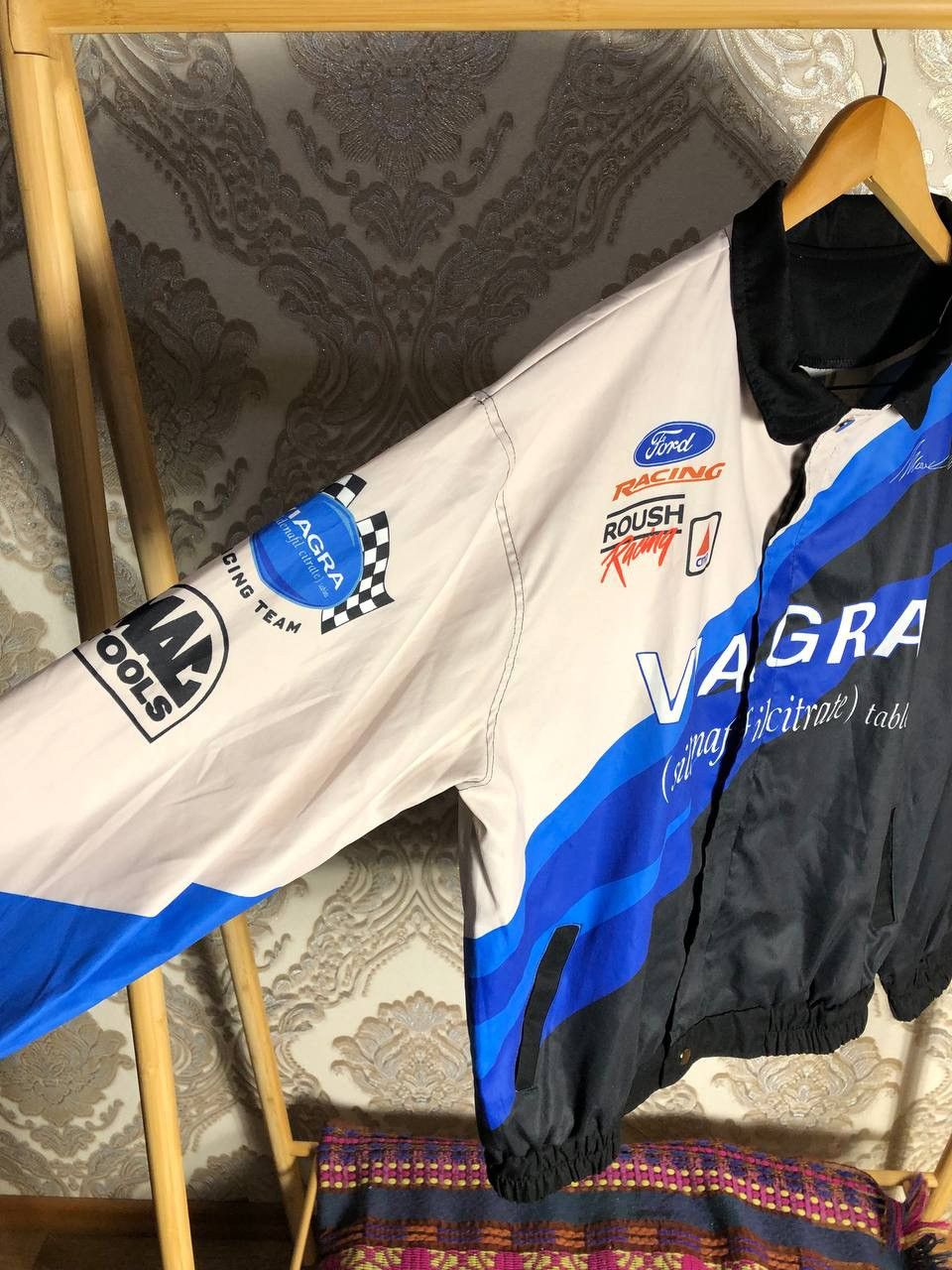 NASCAR VINTAGE VIAGRA RACING LIGHT JACKET MOTORCYCLE RETRO Y2K 90s Size US L / EU 52-54 / 3 - 4 Thumbnail