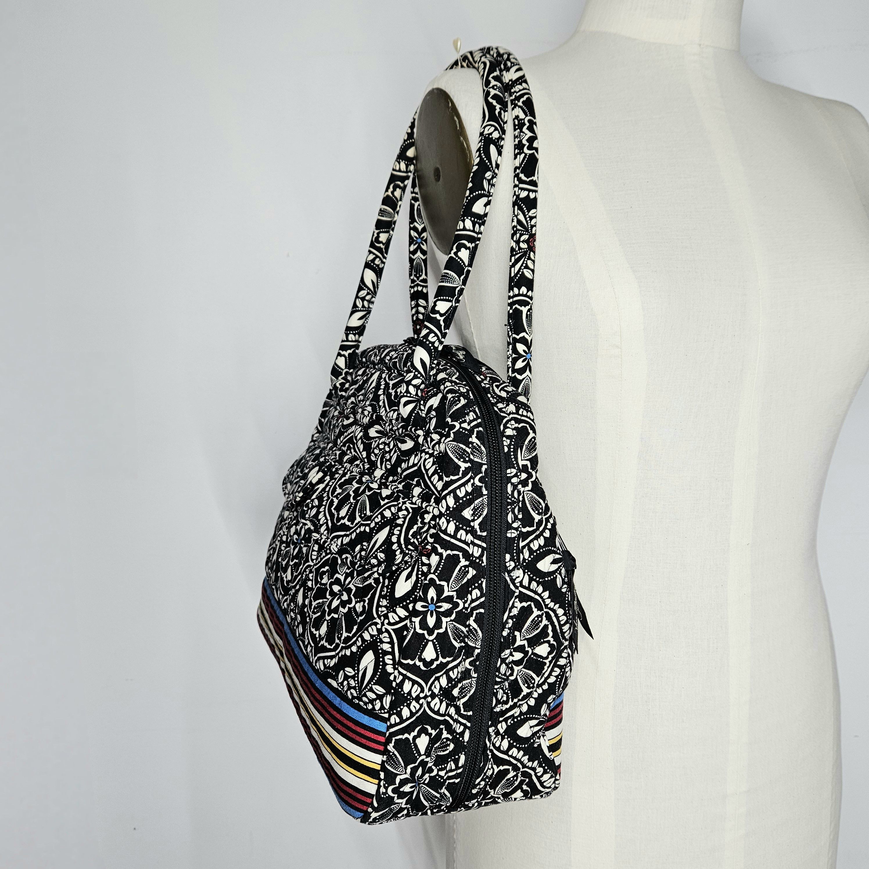 Vera Bradley Vera Bradley 13x10x5" Bag Alma Double Strap Shoulder Black Size ONE SIZE - 2 Thumbnail