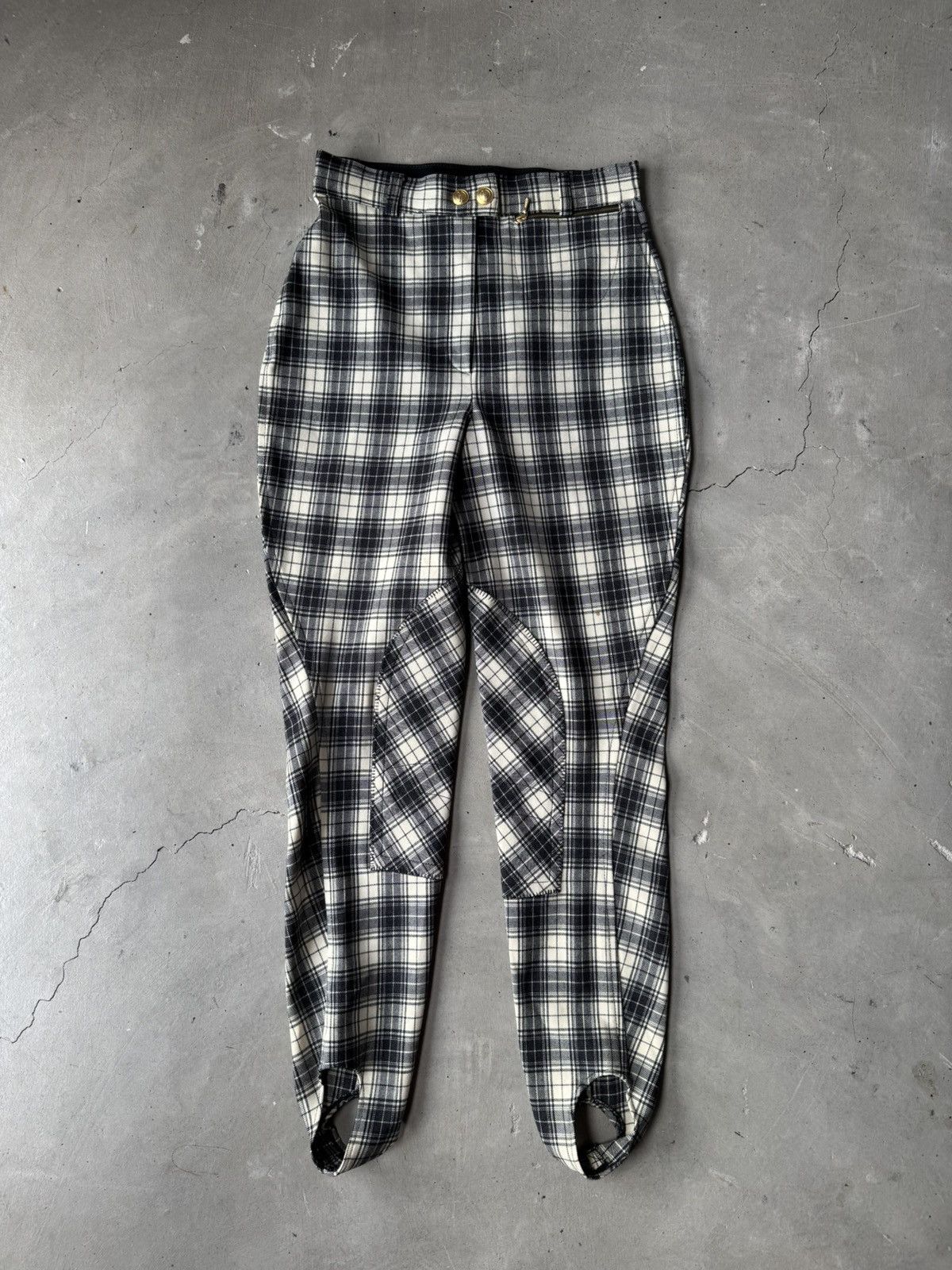 Gucci F/W 1993 runway Gucci plaid jodhpurs Size 24" / US 00 / IT 34 - 2 Thumbnail