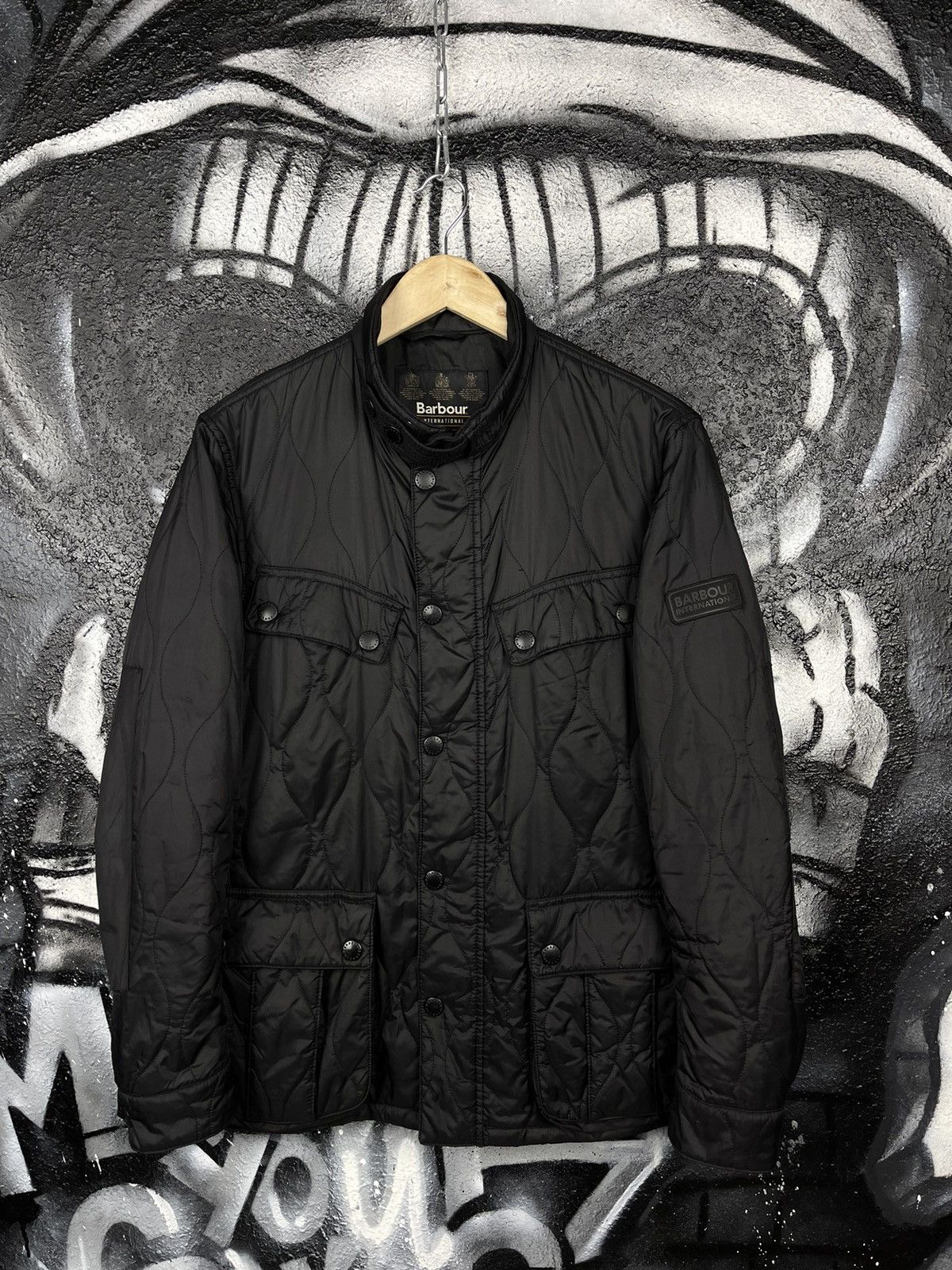 Barbour × Vintage Barbour International Ariel Track Quilt Jacket Men’s Size S Size US S / EU 44-46 / 1 - 2 Thumbnail