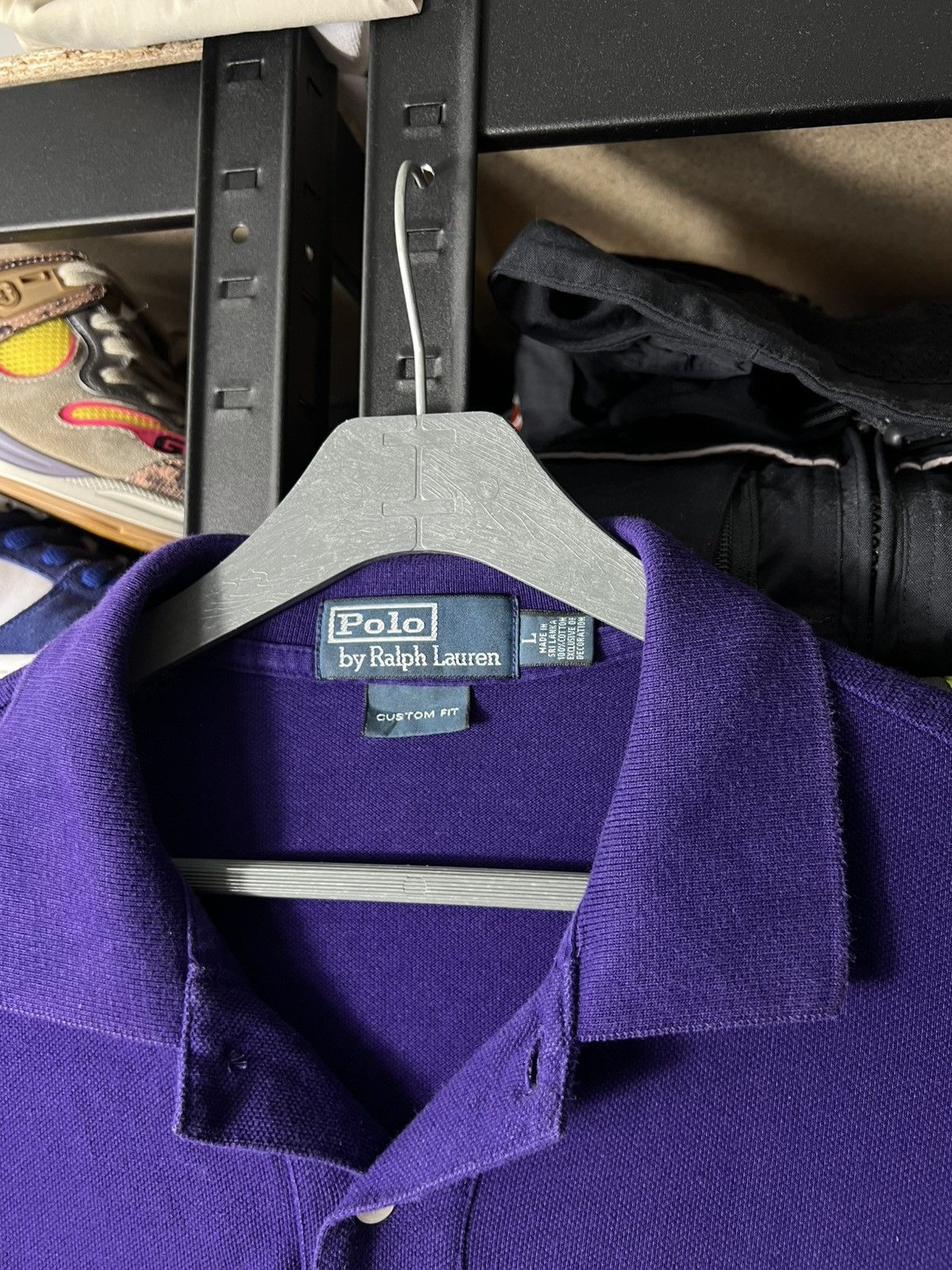 Polo Ralph Lauren Polo Ralph Lauren Classic Fit Polo Shirt Bold Purple Vintage Size US L / EU 52-54 / 3 - 6 Thumbnail