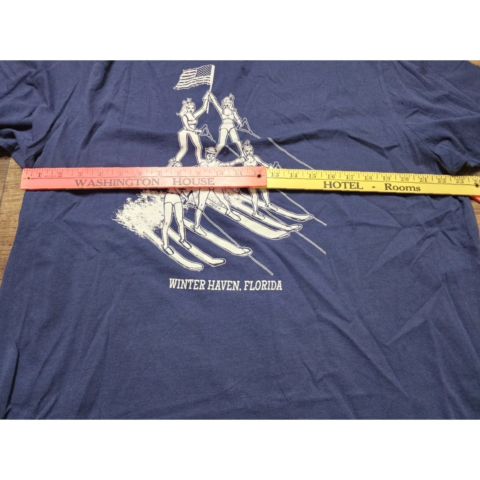 Vintage Mens Shirt 2XL Water Ski Winter Haven Florida FL Double Sided Size US XXL / EU 58 / 5 - 4 Thumbnail