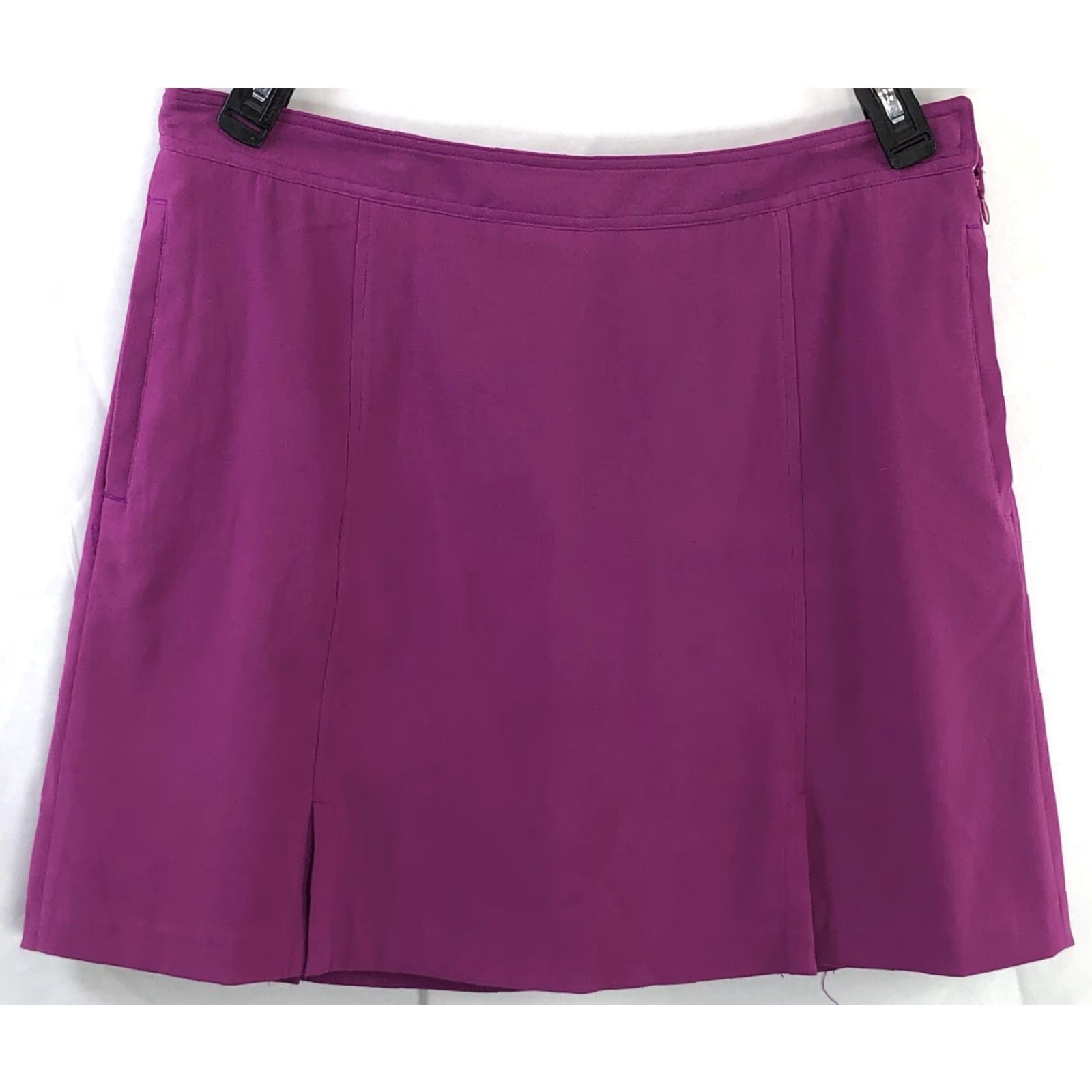 Vintage Clover Bobby Jones Skort Women XL Purple 33" Waist Pleated Pockets Golf Tennis Size 40" / US 18 - 4 Thumbnail