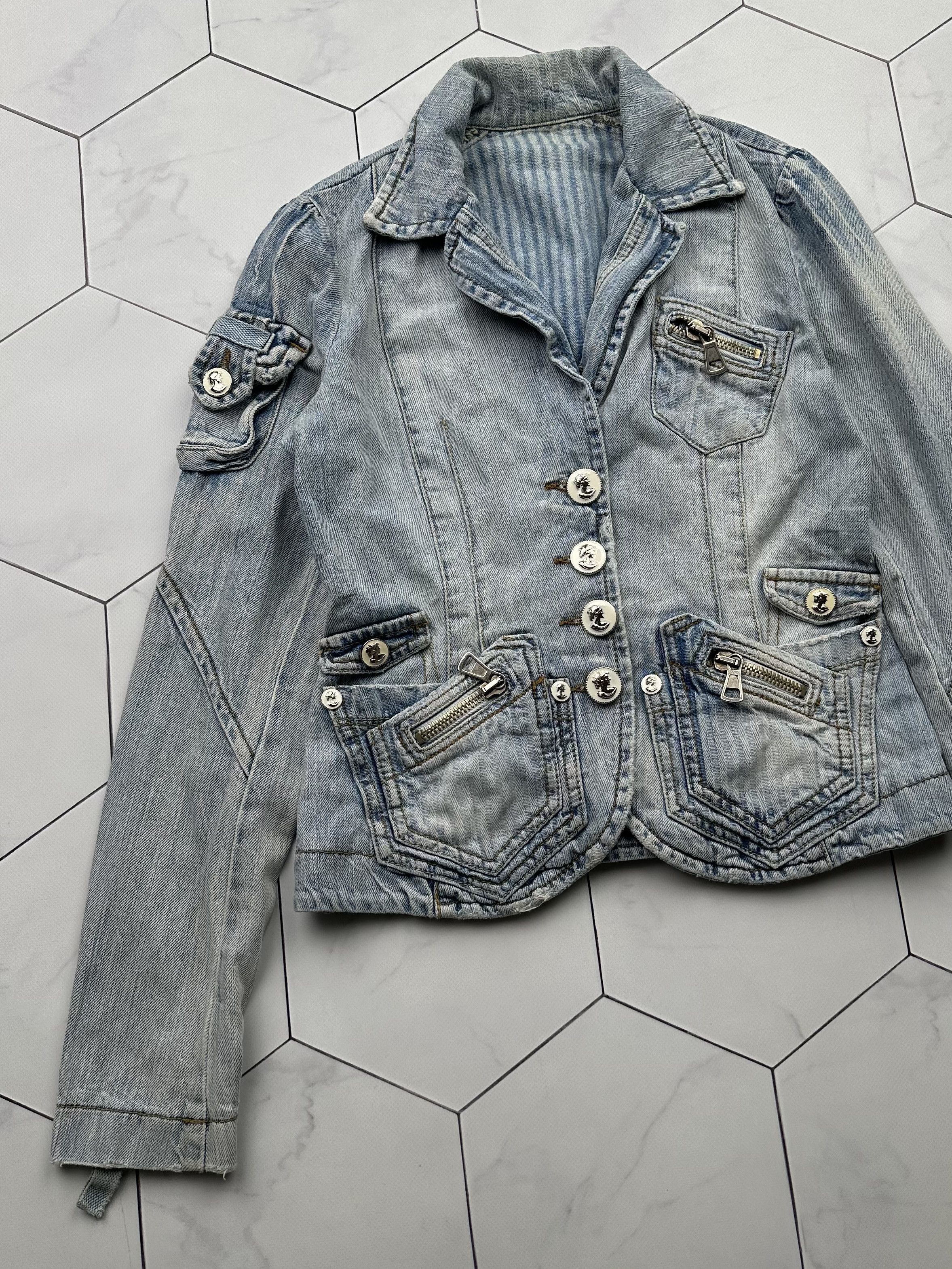 Japanese Brand Vintage Denim Jacket (B371)E2 Size S / US 4 / IT 40 - 2 Thumbnail