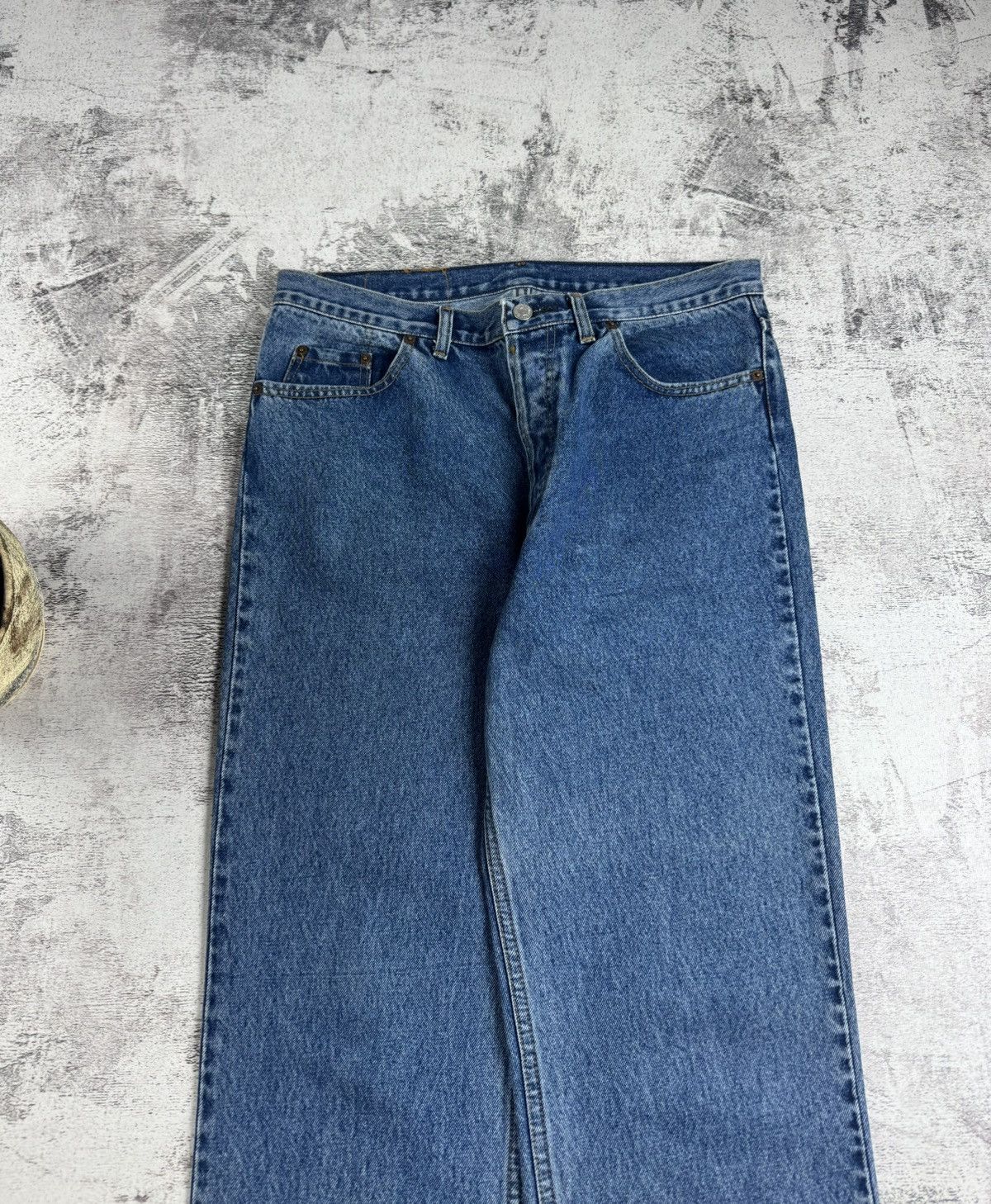 Levi's Levis 501 Original Fit Blue Work Wear Men’s W36 L30 Cotton Jeans Pants Trousers Size US 36 / EU 52 - 13 Thumbnail