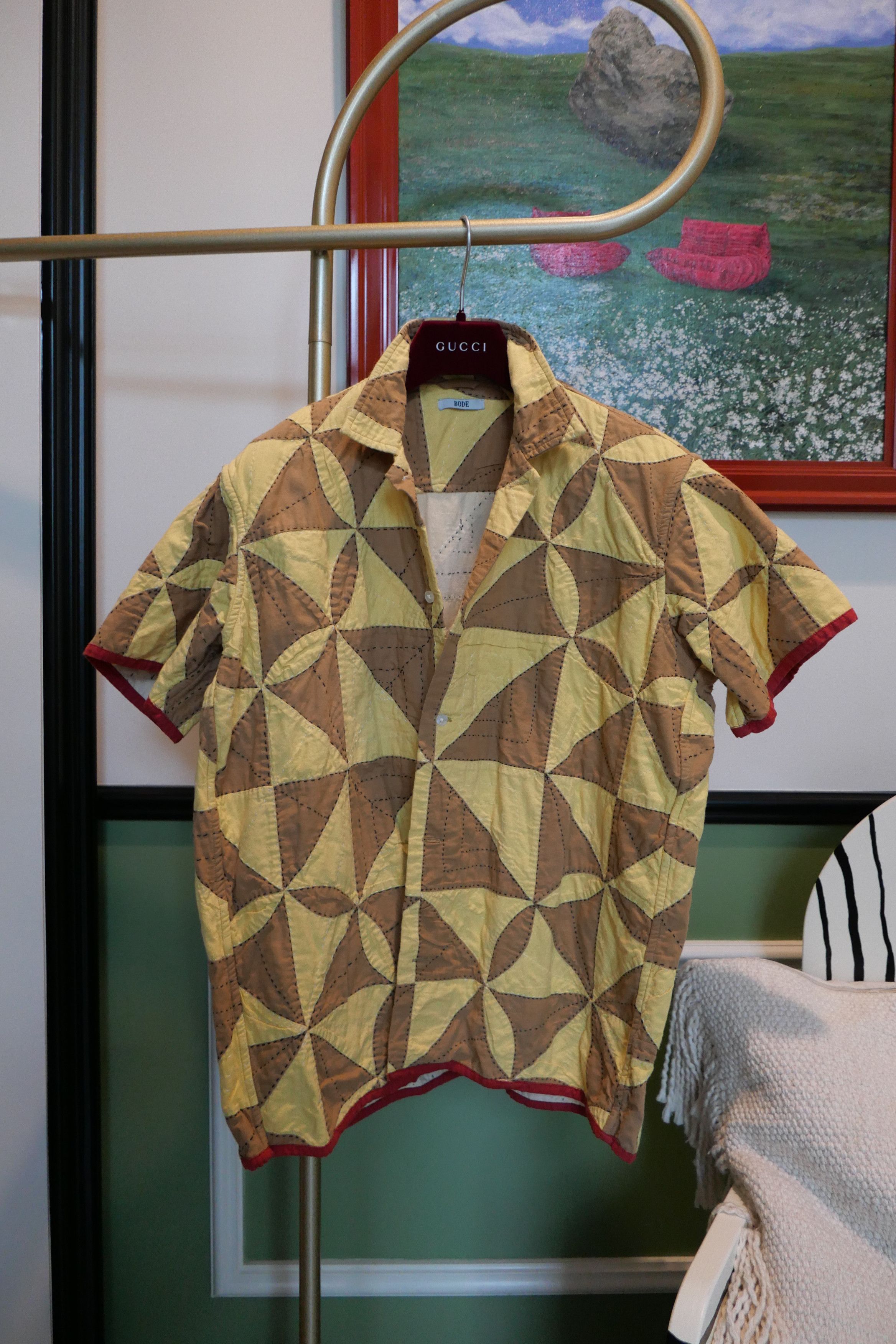 Bode BODE cotton homer quilt shirts Size US M / EU 48-50 / 2 - 1 Thumbnail