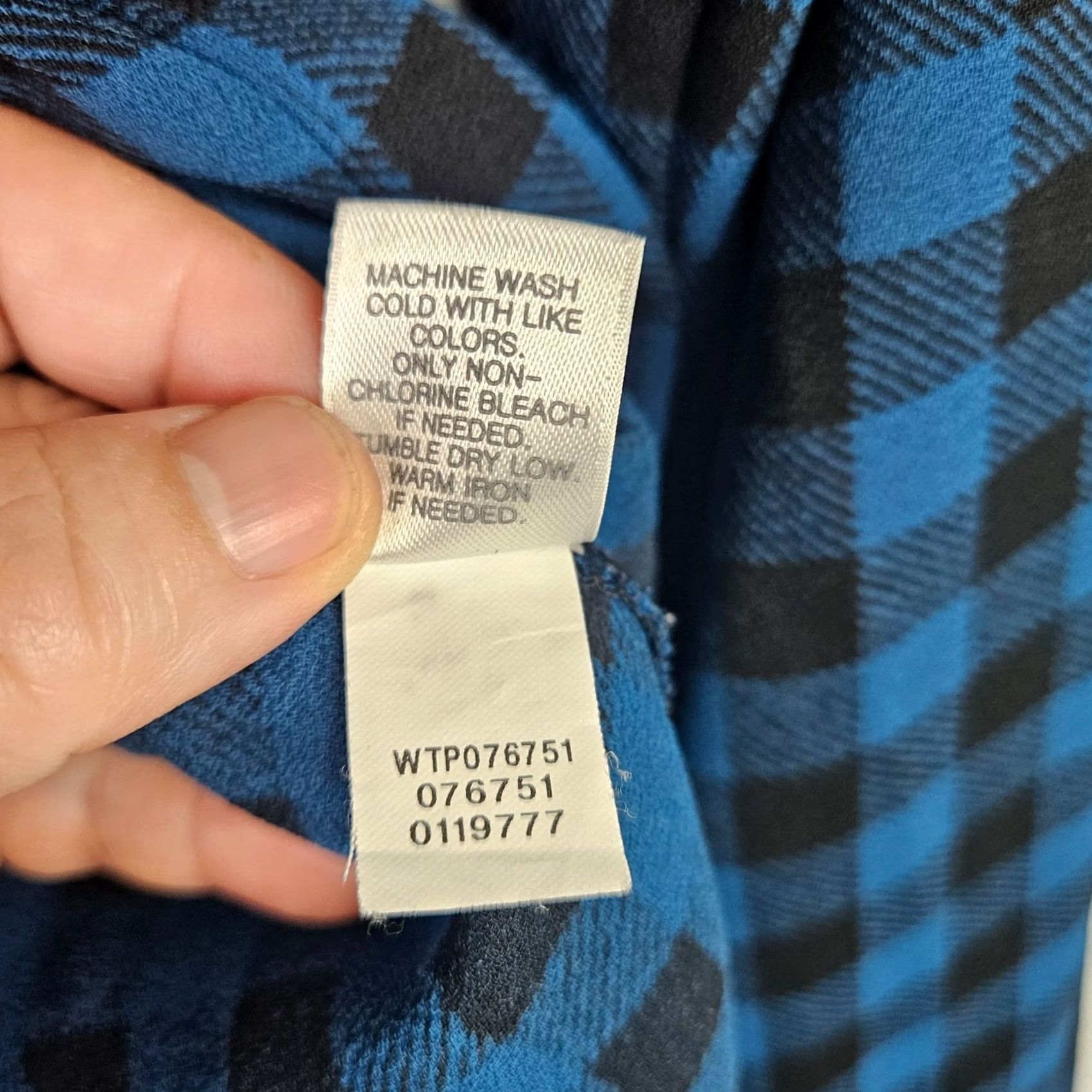 J. Jill J Jill Women Small Blue Plaid Button Front Tunic Shirt Long Sleeve Regular Fit Vintage No Size S / US 4 / IT 40 - 7 Thumbnail