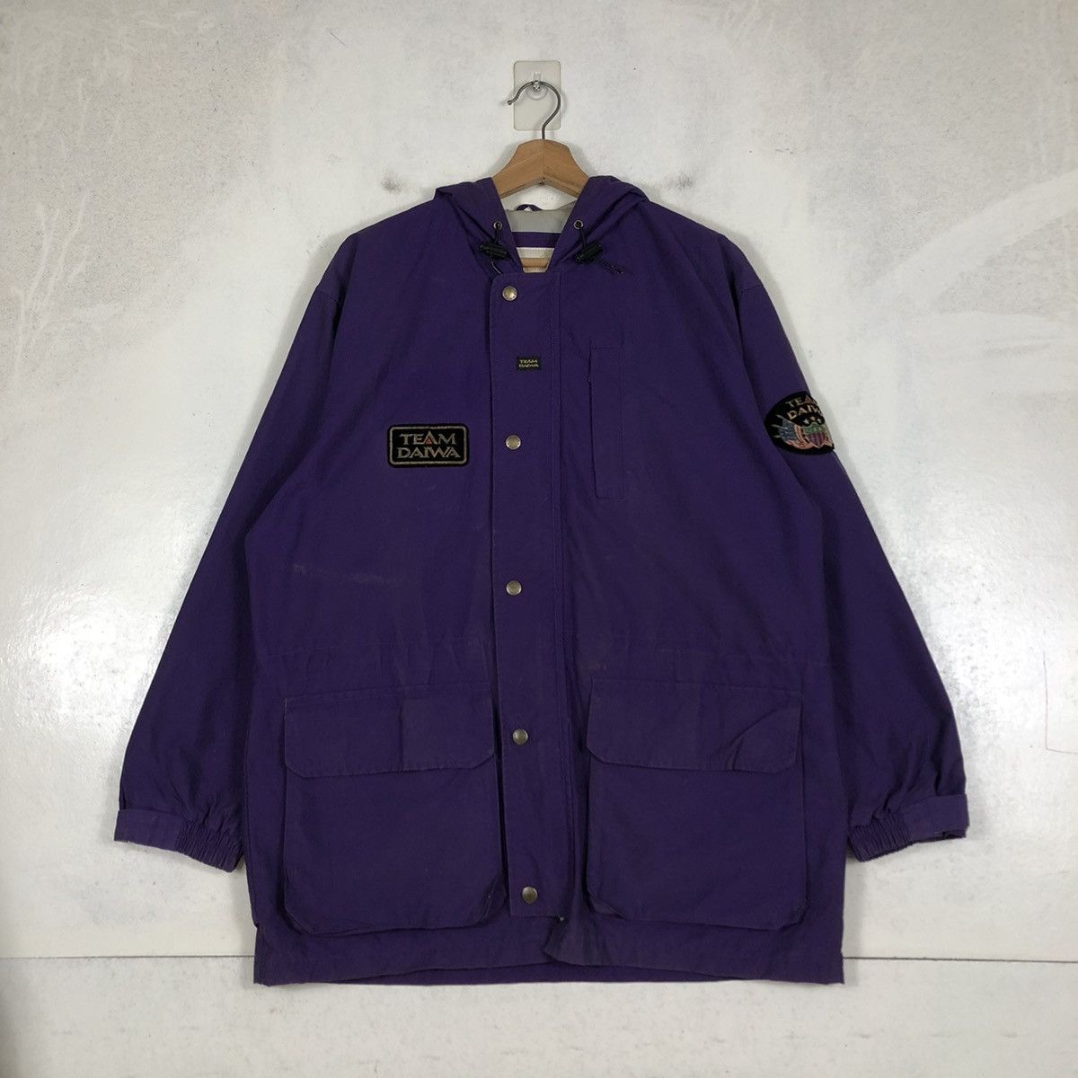 Japanese Brand 📌VINTAGE BIKER JACKET HUNTING MULTI POCKET TEAM DAIWA JAPAN Size US M / EU 48-50 / 2 - 12 Thumbnail