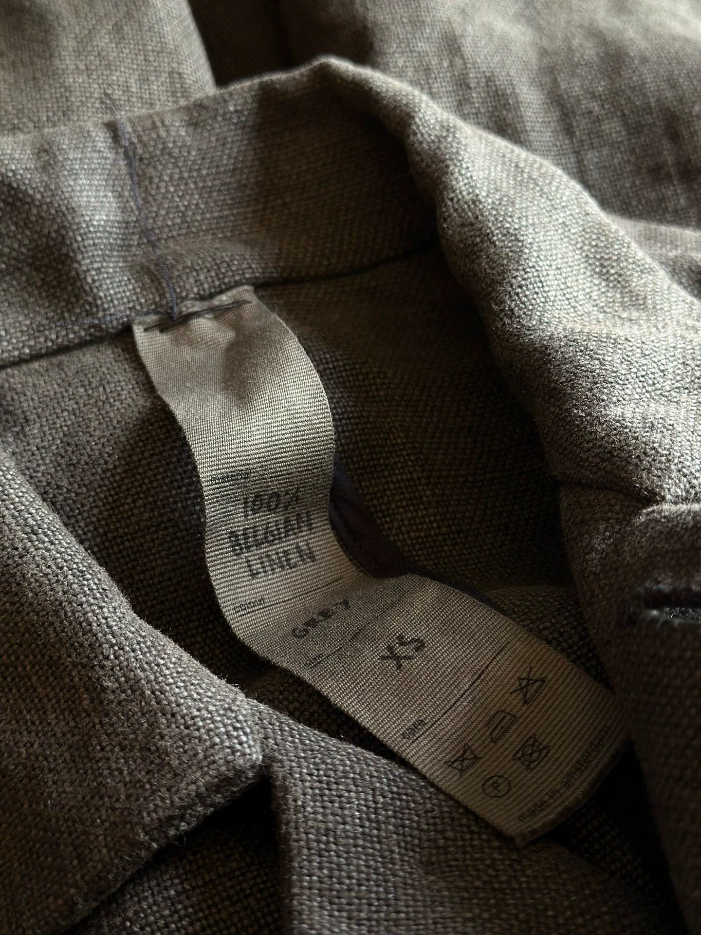 Biek Verstappen Biek Verstappen 00s Handdyed Linen Long Jacket XS 9/10 Size US XS / EU 42 / 0 - 6 Thumbnail