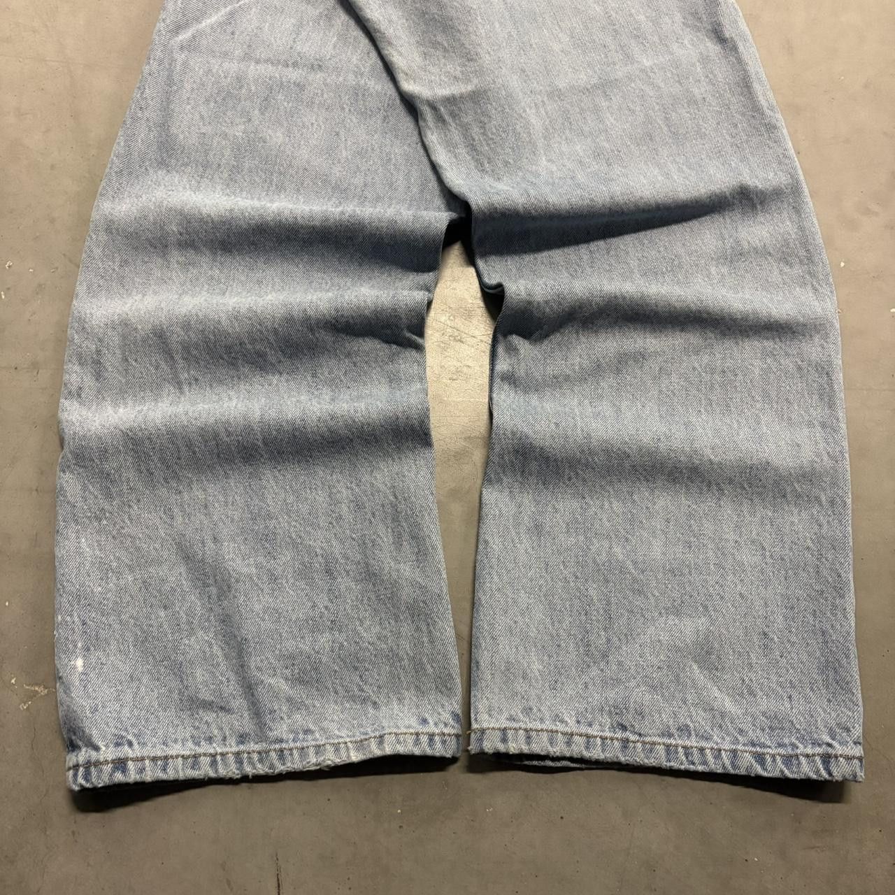 Vintage Crazy Vintage Y2K/2000s Super Baggy Skater Style Steve and Barrys Light Wash Denim Jeans! Size US 36 / EU 52 - 7 Thumbnail