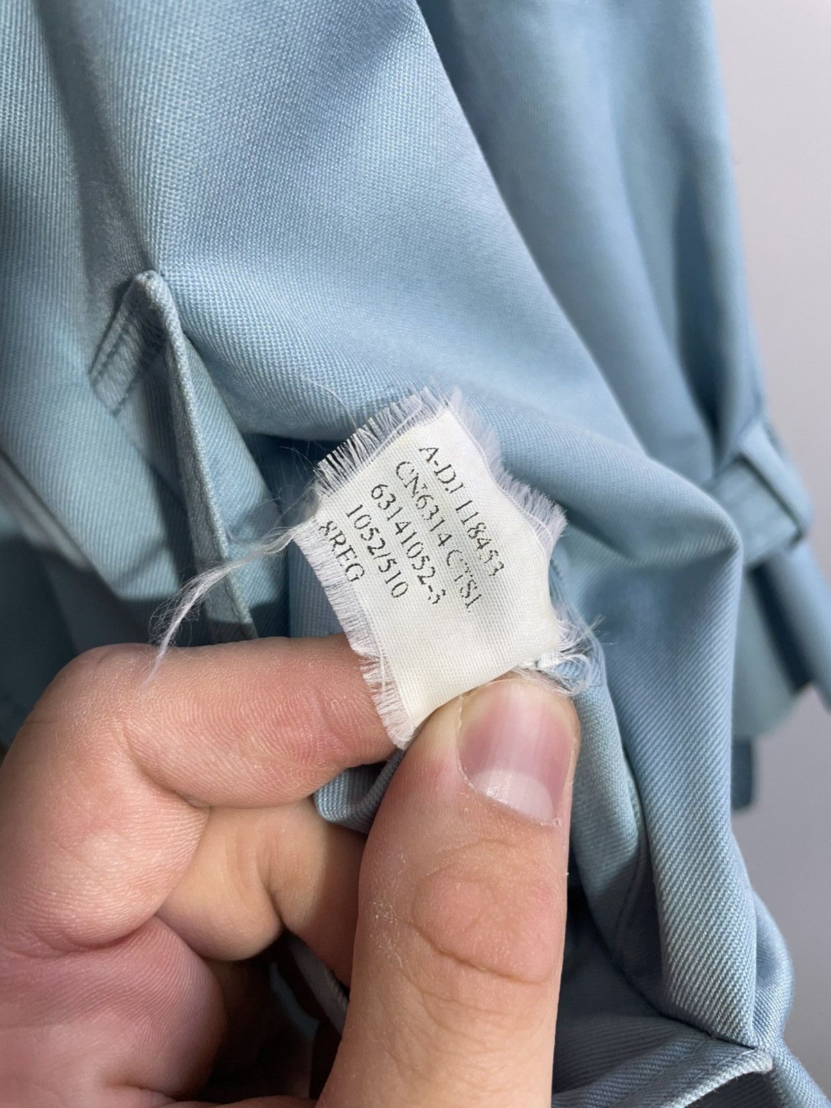 Aquascutum × Vintage Luxury Aquascutum Blue Trench Coat size 8R Size S / US 4 / IT 40 - 17 Thumbnail
