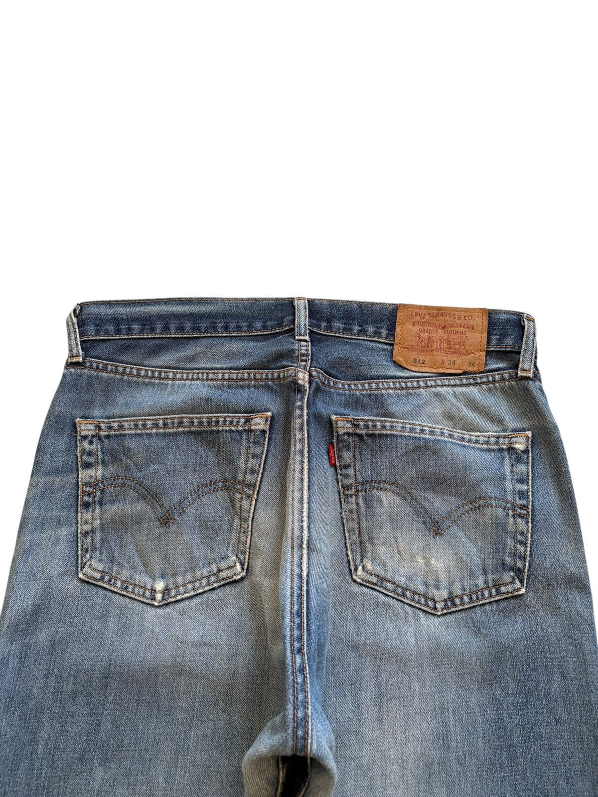 Levi's Vintage 90s Levis 512 Mud Wash Distress Baggy Jeans Size US 33 - 8 Thumbnail