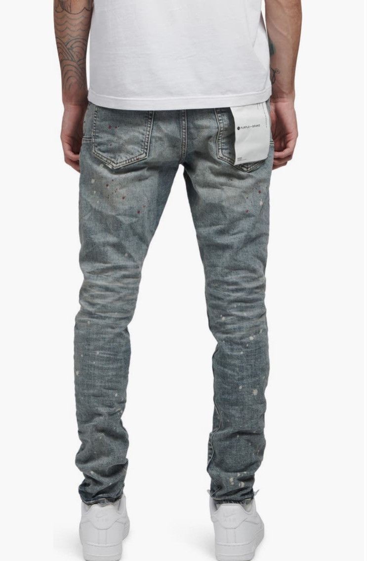Purple Brand Purple Paint Splatter Slim Jeans Size US 40 / EU 56 - 2 Thumbnail