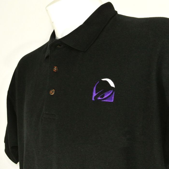 Mando TACO BELL Fast Food Employee Uniform Black Polo Shirt Grailed