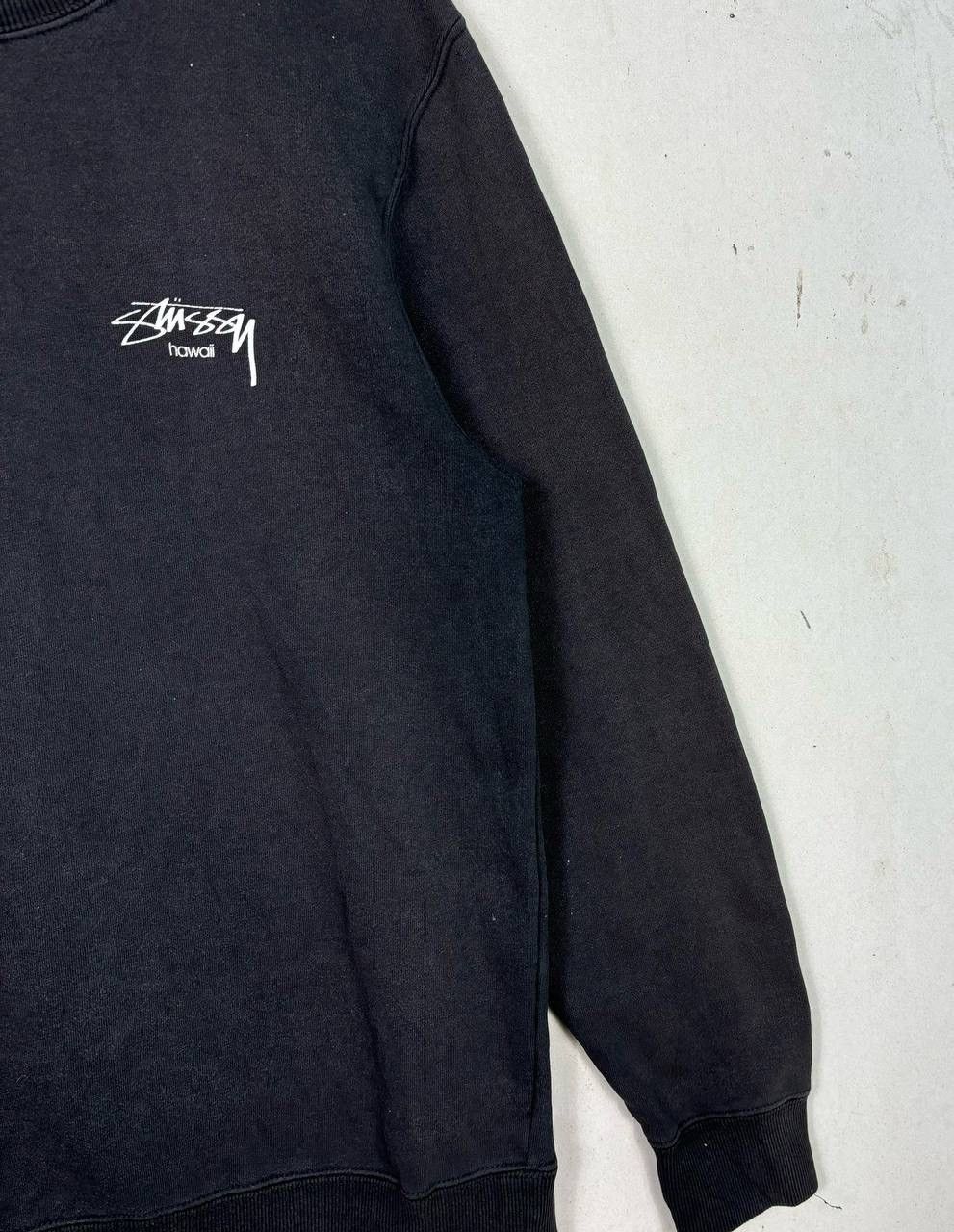Stussy Thrashed Vintage Stussy Hawaii Black Sweatshirt Faded M Size US M / EU 48-50 / 2 - 4 Thumbnail