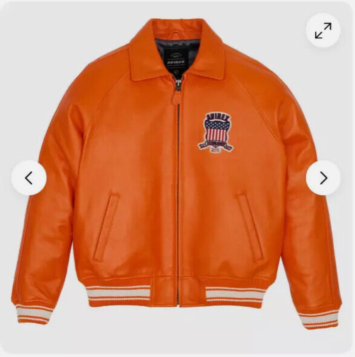 Avirex - Avirex men’s icon jacket leather Size US L / EU 52-54 / 3 - 4 Thumbnail