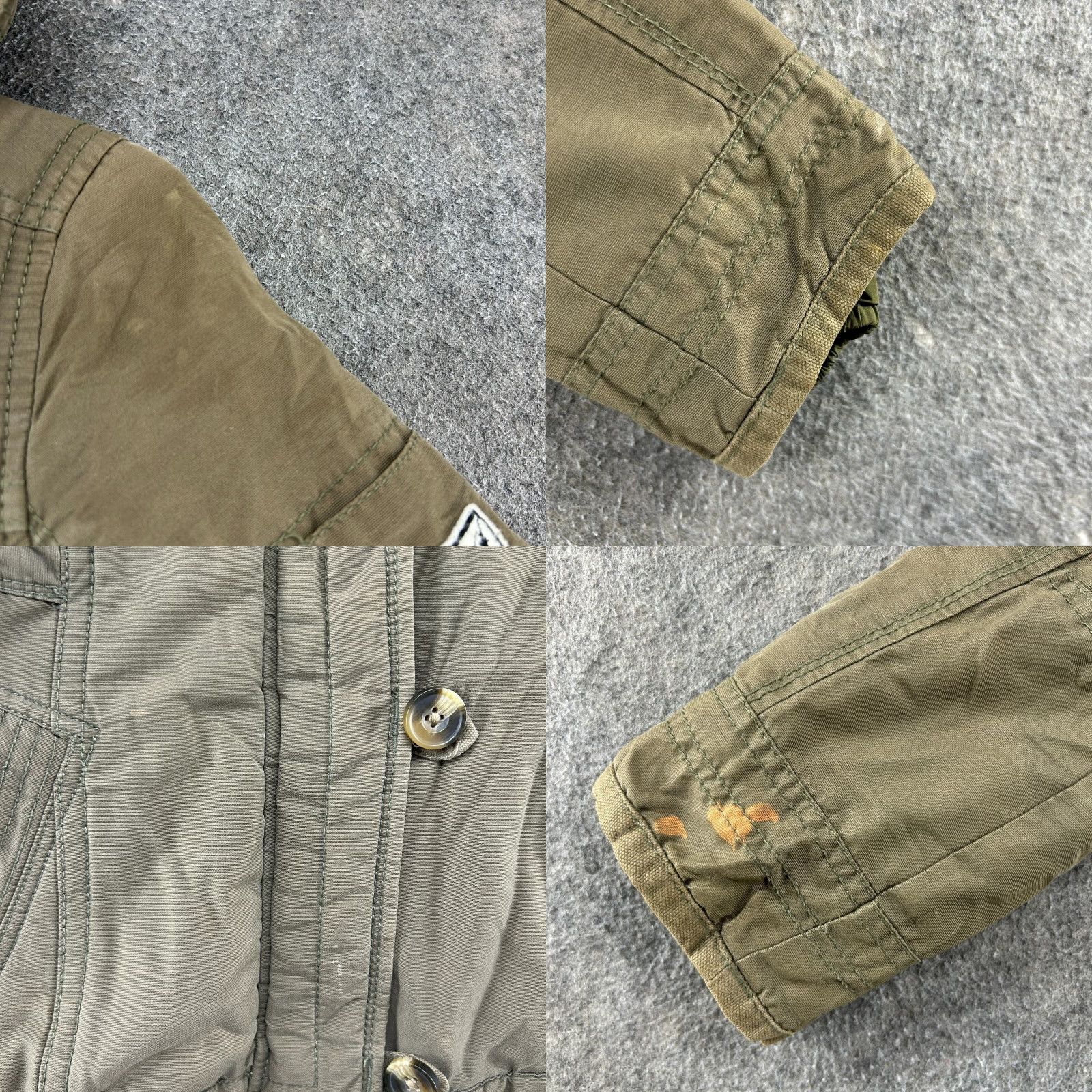 American Eagle Outfitters VINTAGE American Eagle Outfitters Jacket Womens S Parka Hooded Faux Fur Lined Green 90s Classic Casual Winter Size S / US 4 / IT 40 - 8 Thumbnail