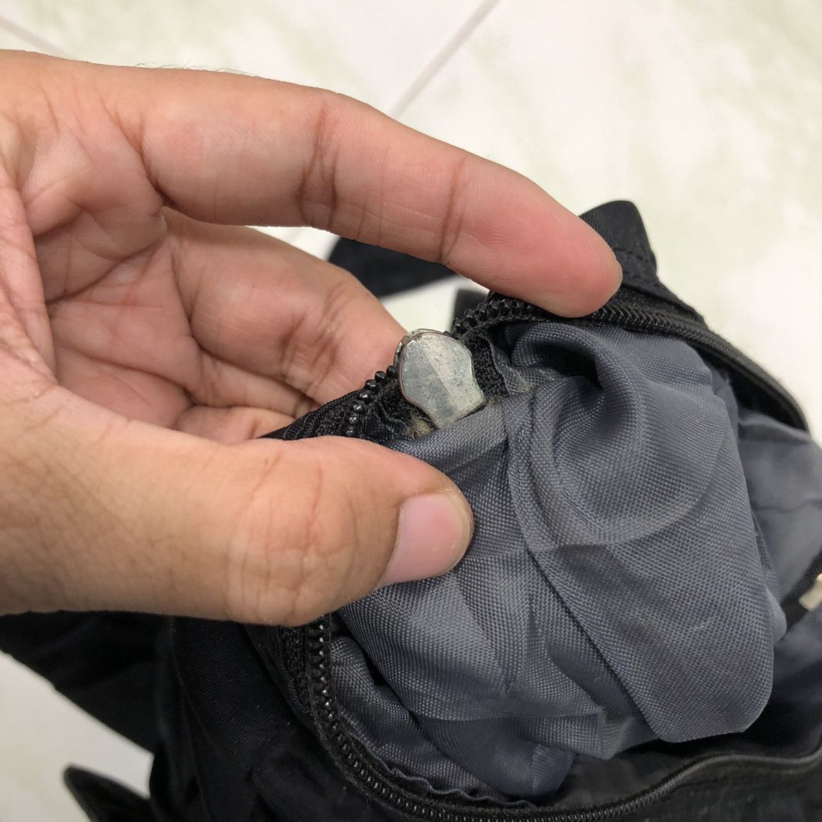 Yohji Yamamoto 📌Rich Black Bag Pack Biker Style Y'Saccs Bondage Design Size ONE SIZE - 15 Thumbnail