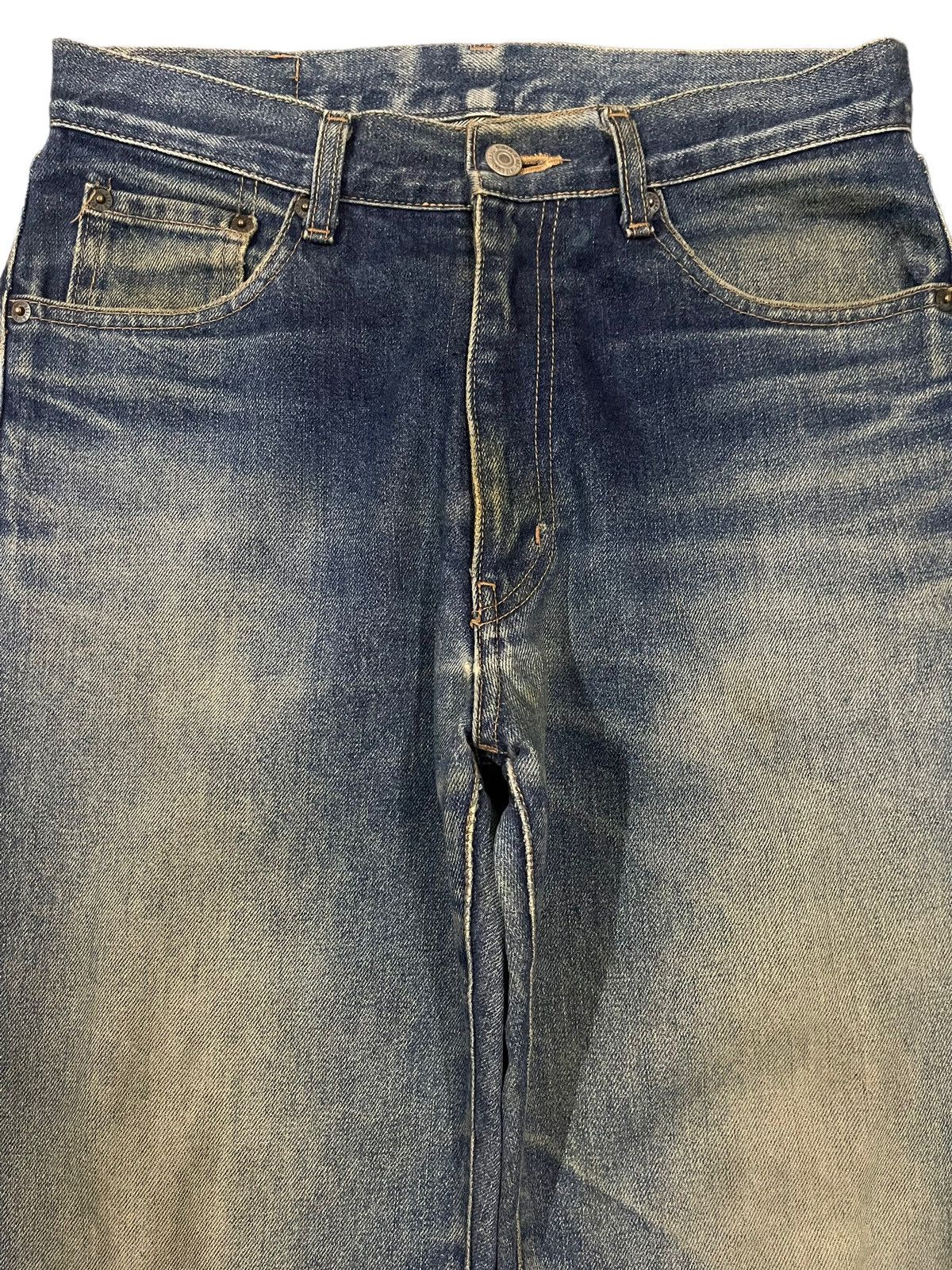Sugar Cane Vintage Japanese Brand Mud Wash Distress Loose Jeans Size US 29 - 3 Thumbnail