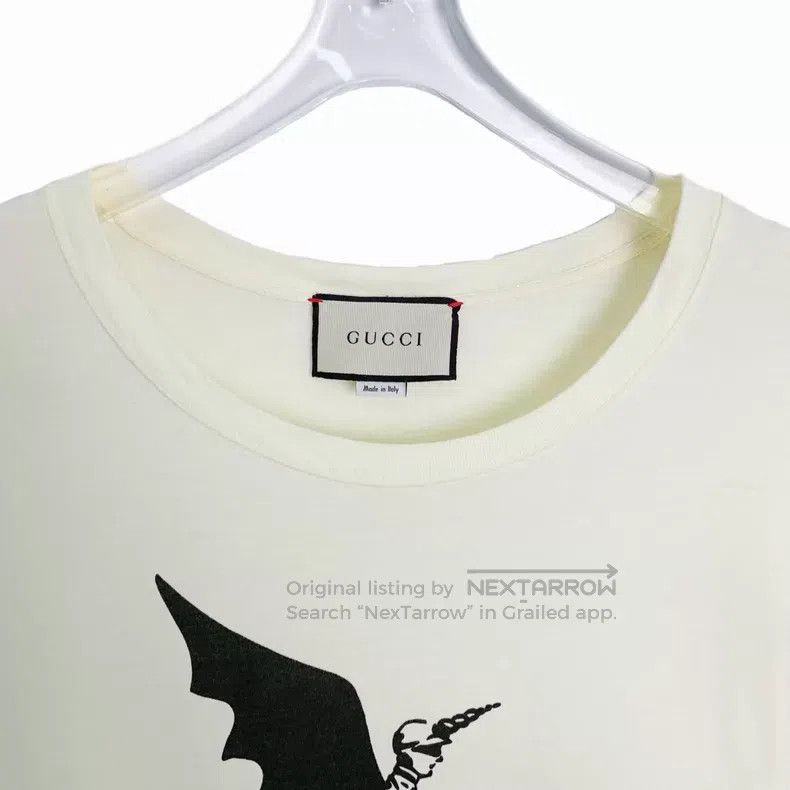 Gucci Gucci White knight letter logo letter print cotton round-n Size US S / EU 44-46 / 1 - 4 Thumbnail