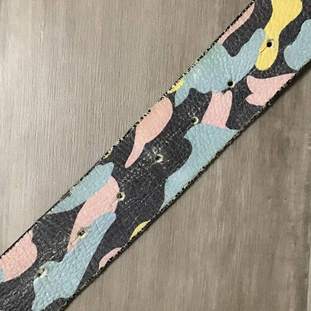 Bape BAPE New multi camo leather belt silver buckle Size 36 - 5 Thumbnail